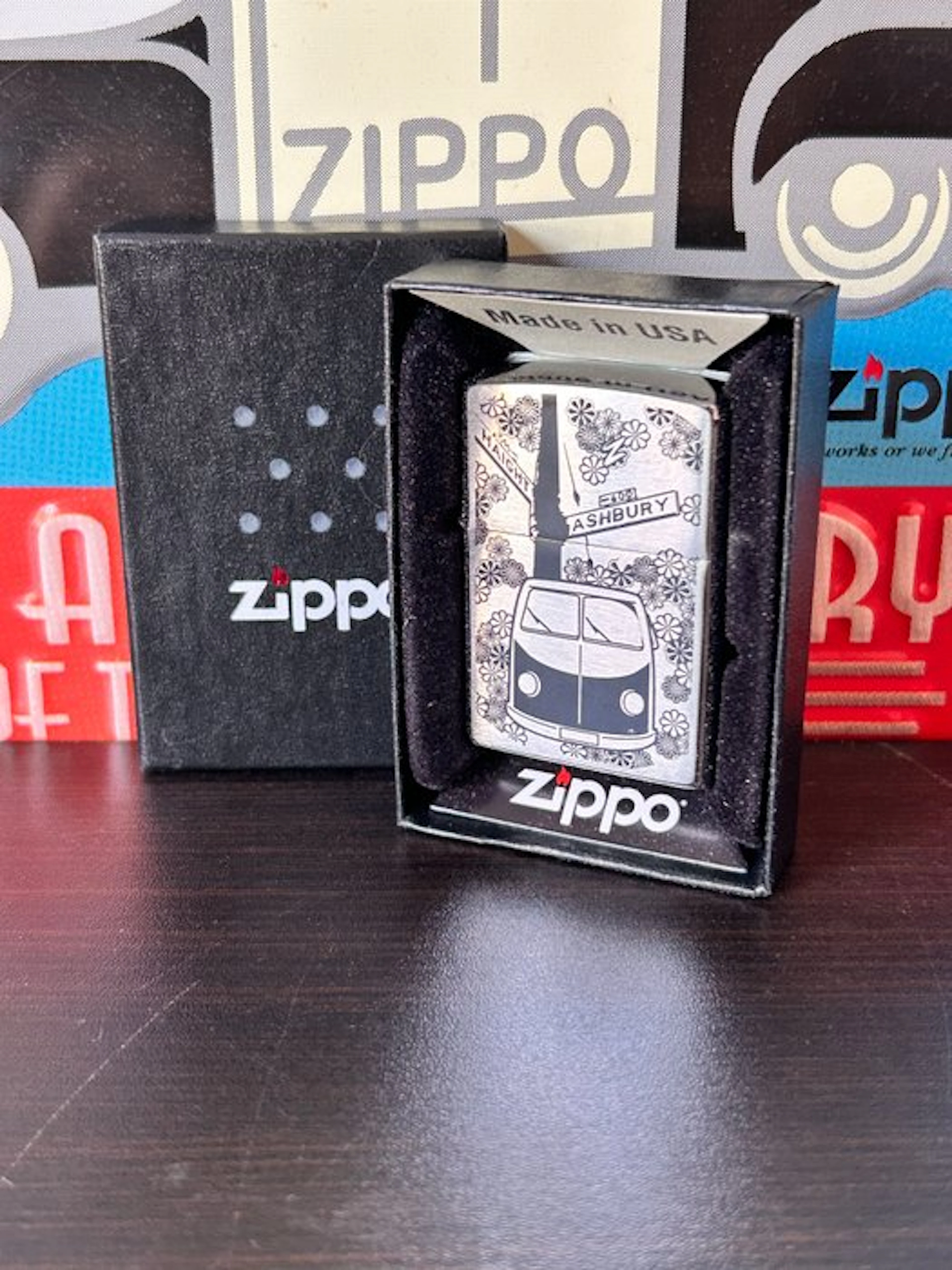 Zippo - c16- Haight Ashbury - No reserve price - Lighter - Steel (stainless)