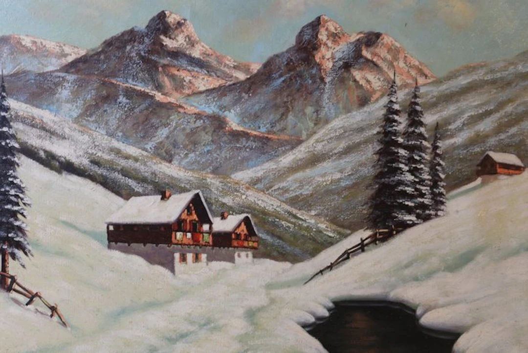 Hans Lenteman (1876-1953) - Bergen in Oostenrijk