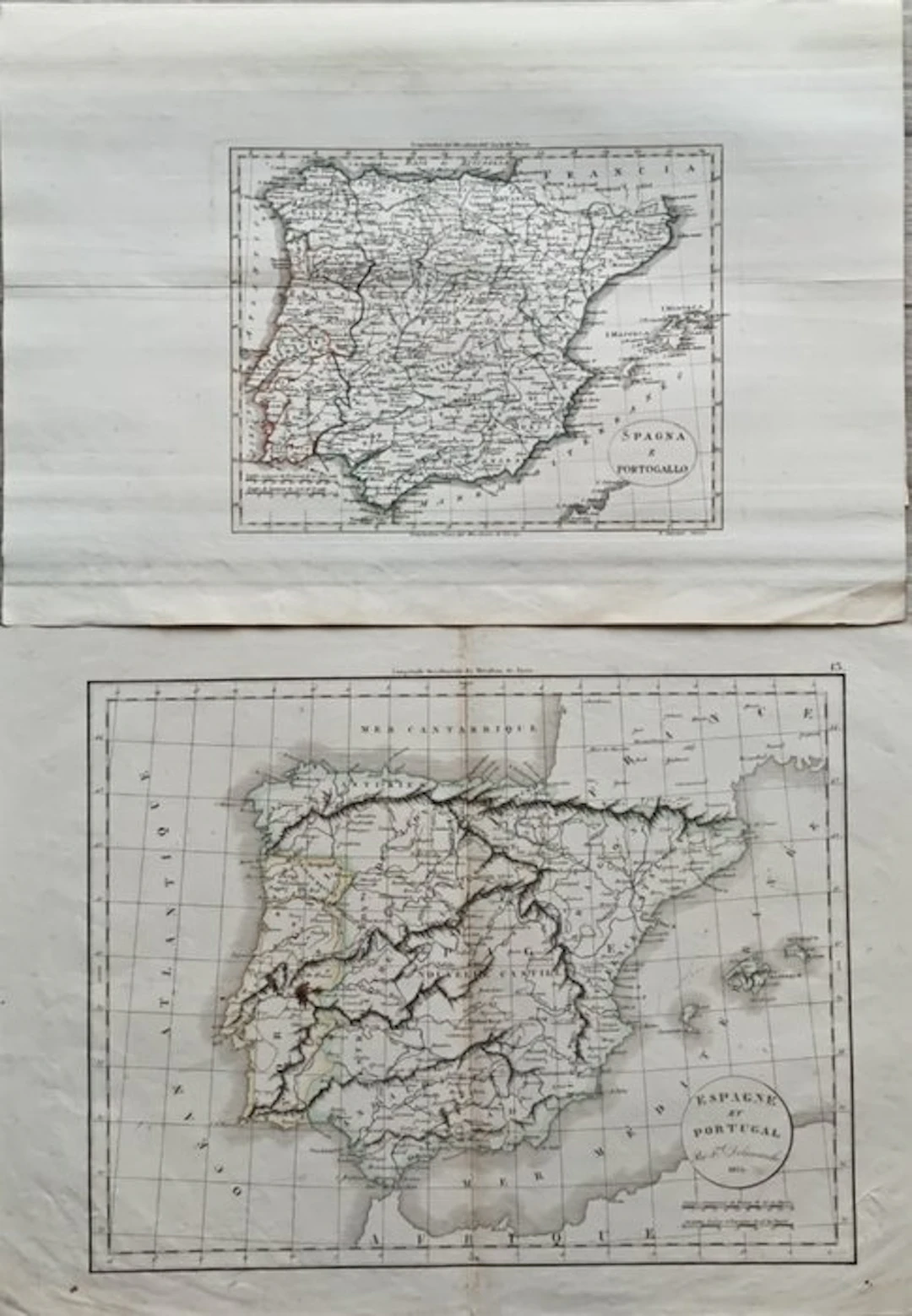 - Spain and Portugal; Claude Félix Delamarche (1779 /1835) - G