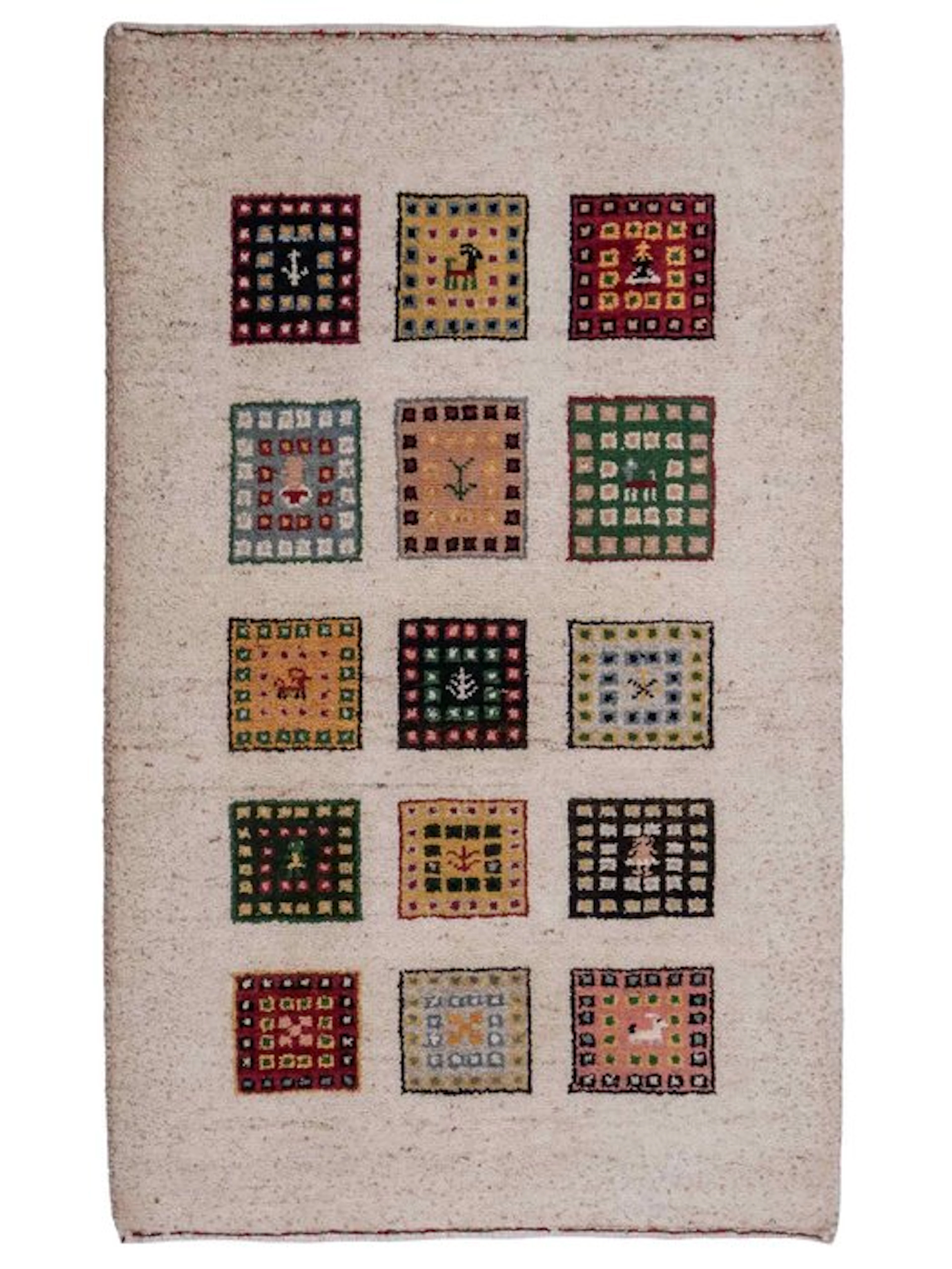 Gabbeh - Rug - 89 cm - 60 cm - Hand-knotted from wool