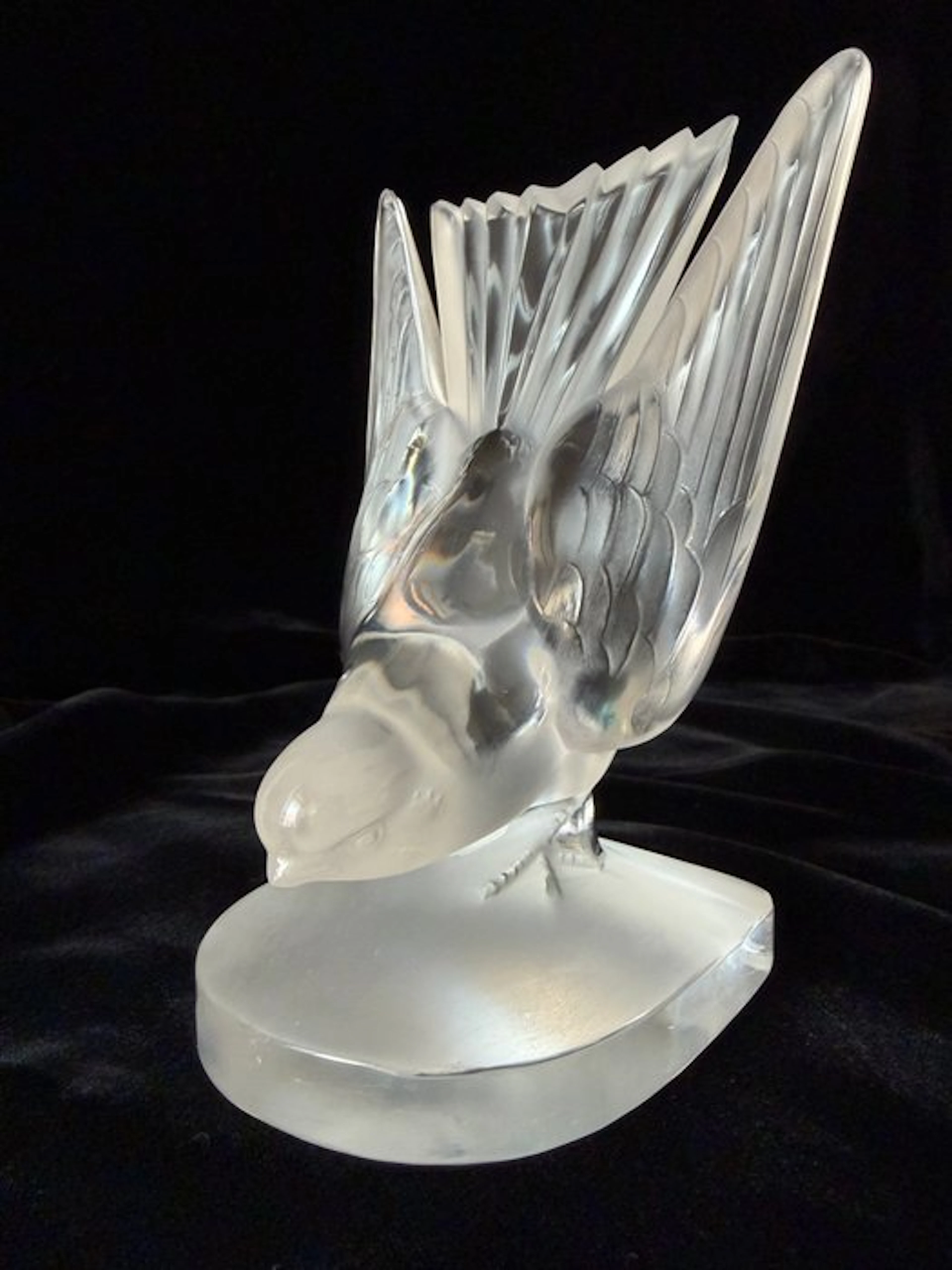 Lalique - Bookends - Hirondelle - Crystal