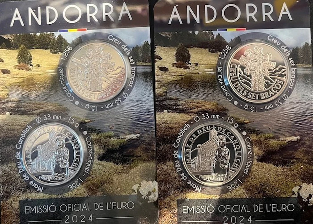 Andorra. Coin Set 2024 (2 sets) (No reserve price)