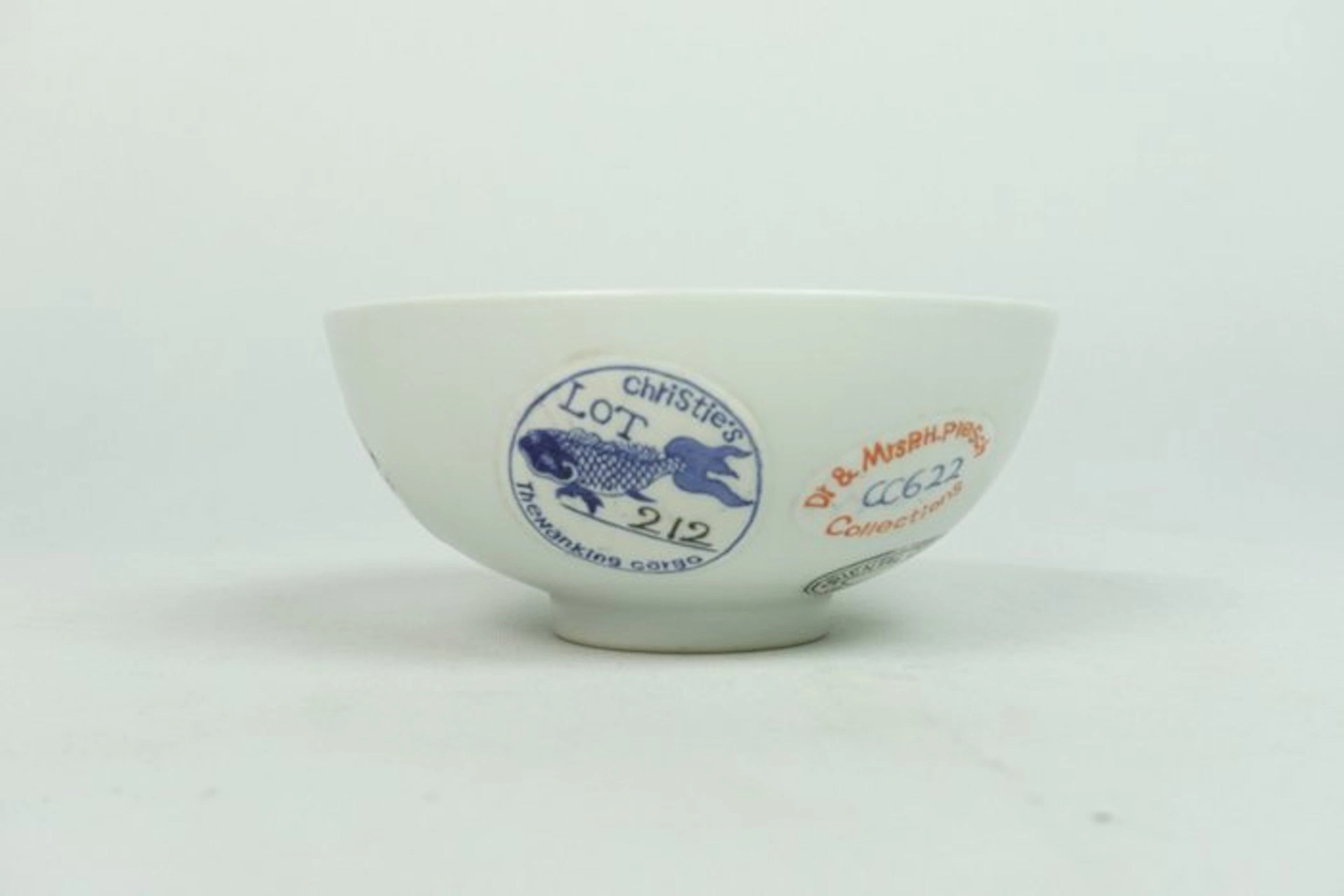 A Famille Rose Erotic-Scene Porcelain Bowl Marked Da Qing...