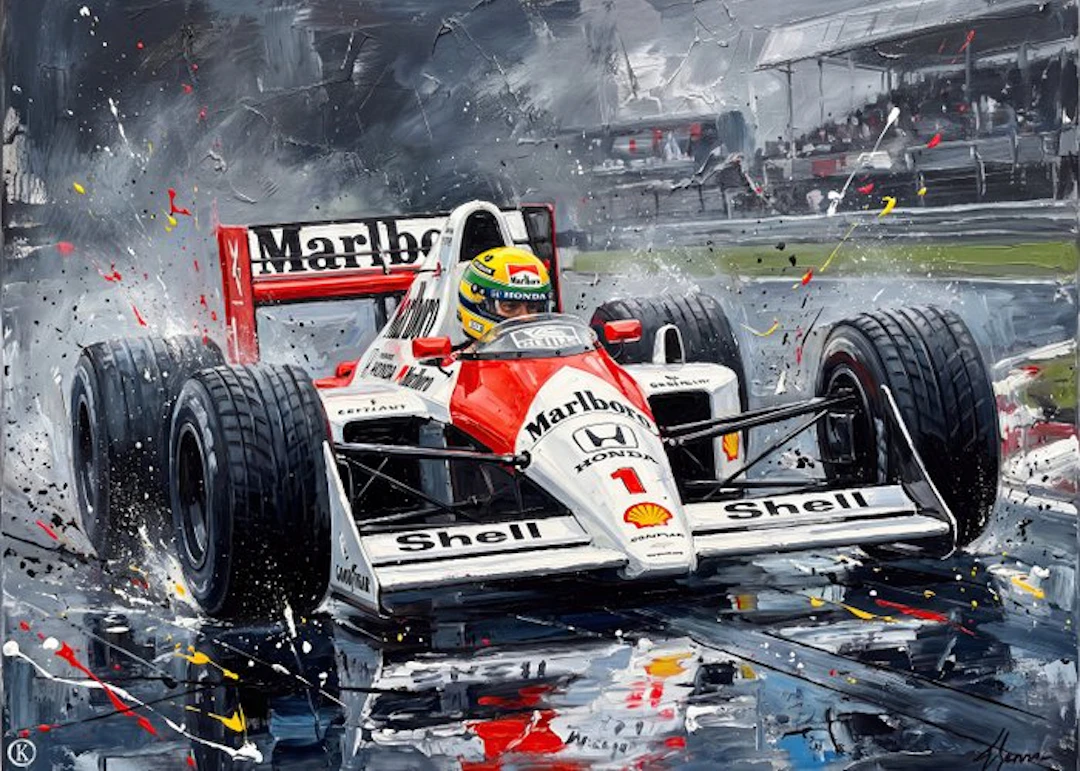 Kleury.art - [XL Canvas] "Senna in the Torrent” by Kleury.art (1/5)