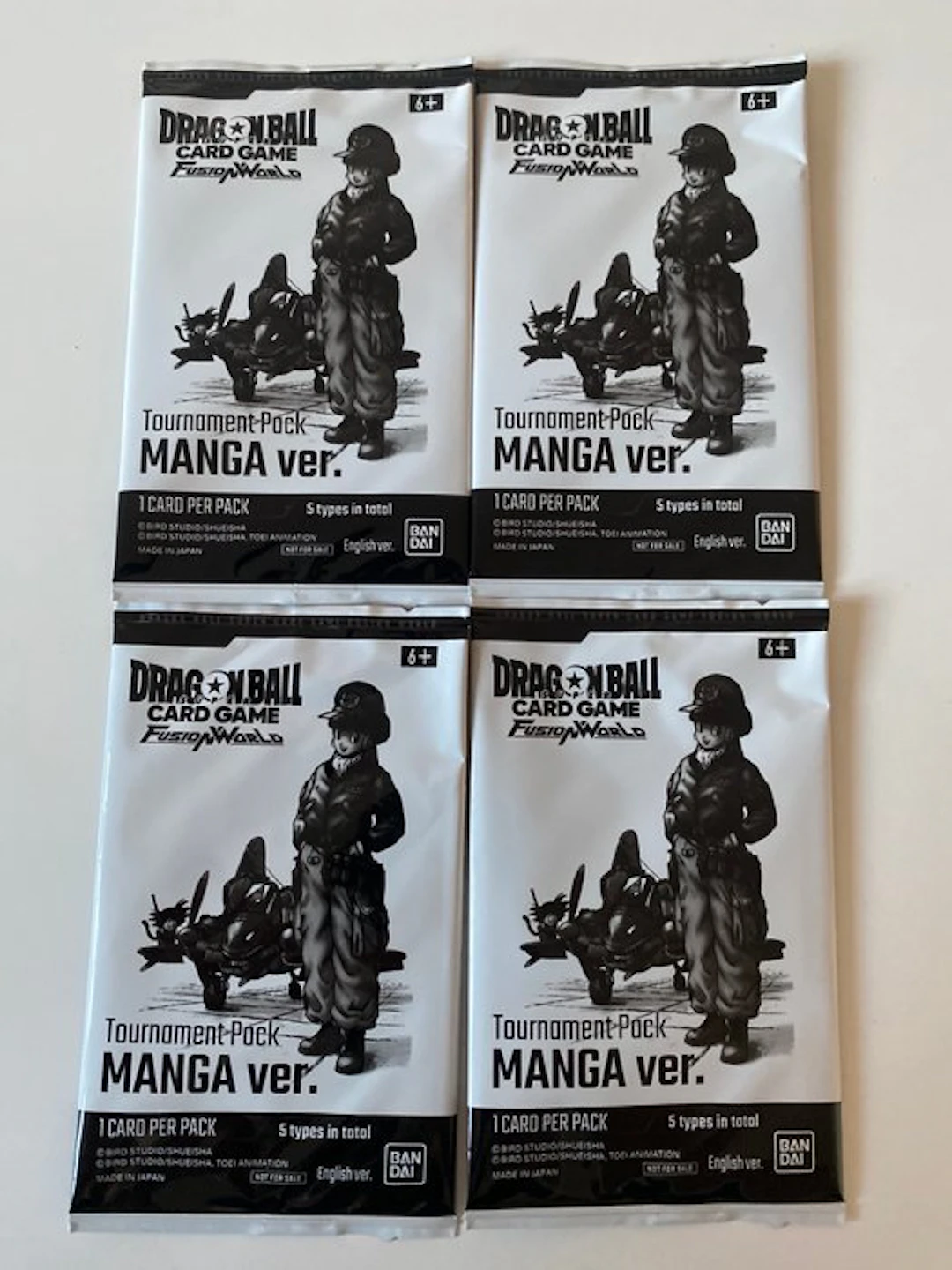 Bandai - 4 Booster pack - Dragon Ball - Tournament-Pack MANGA ver.