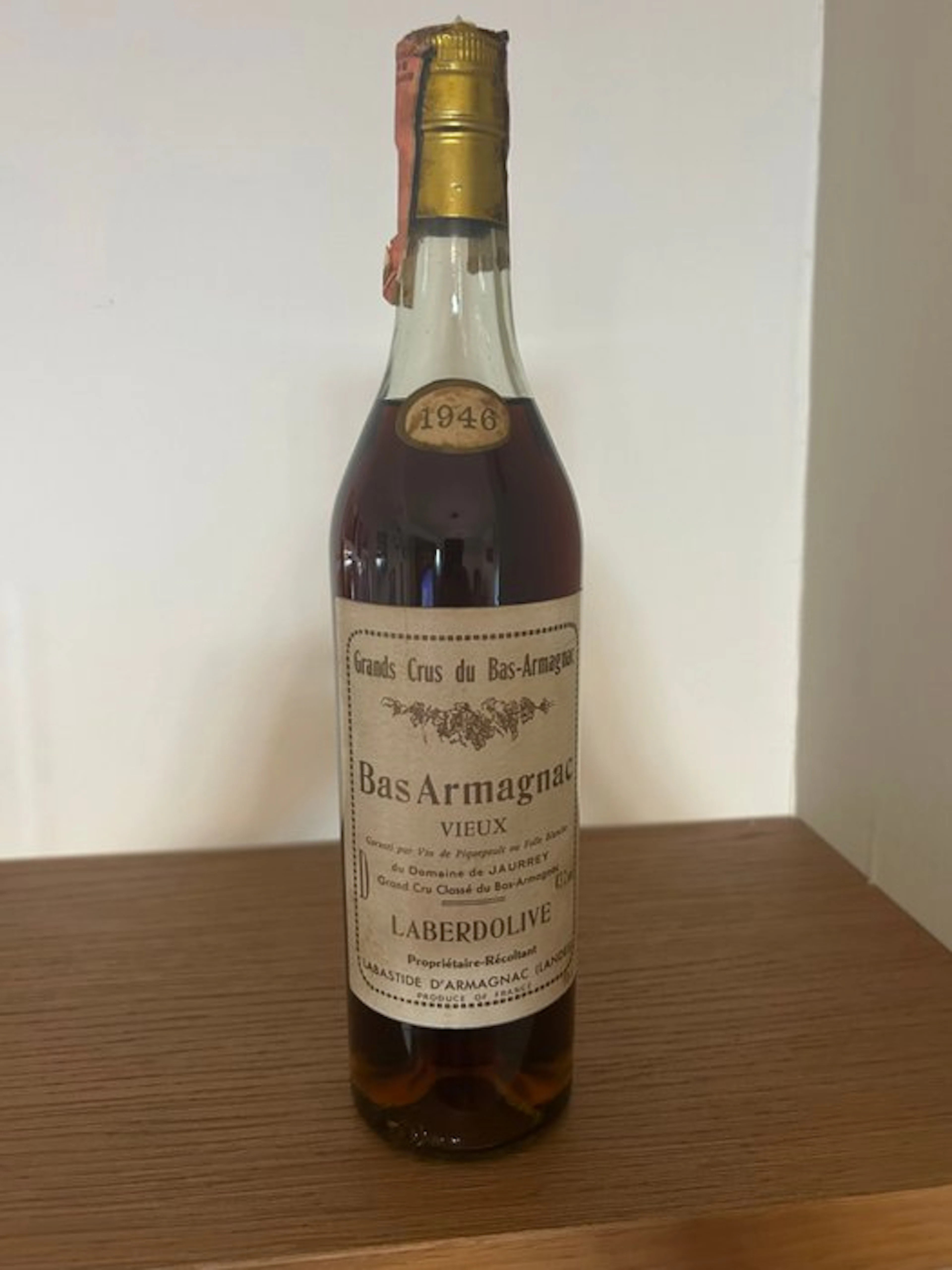Laberdolive 1946 - Bas Armagnac Vieux - b. 1980s - 70cl
