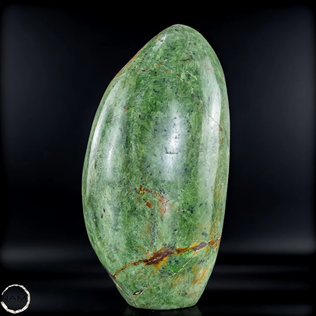 Natural chrysoprase freeform in exceptional color quality- 2288.64 g
