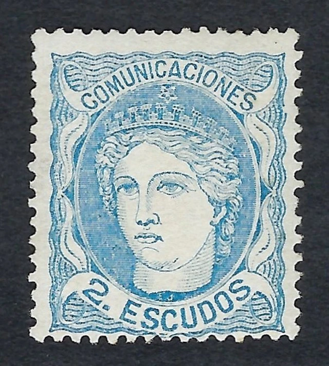 Spain 1870 - Gobierno Provisional Alegoría de España 2...