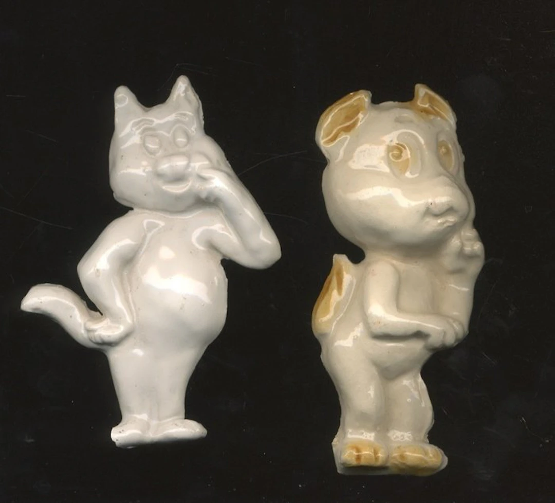 Marten Toonder - Tom Poes & Heer Bommel - 2 Tom Poes figurines - 1960