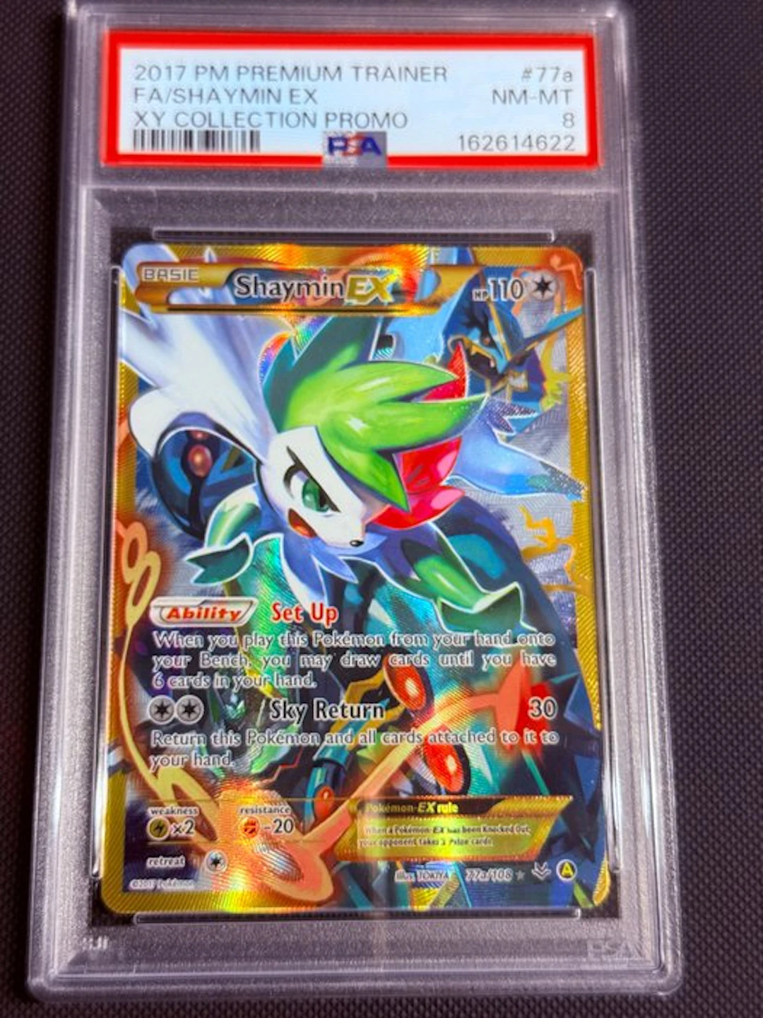 Pokémon - 1 Graded card - Shaymin EX 77a Foil, Promo card, Full art