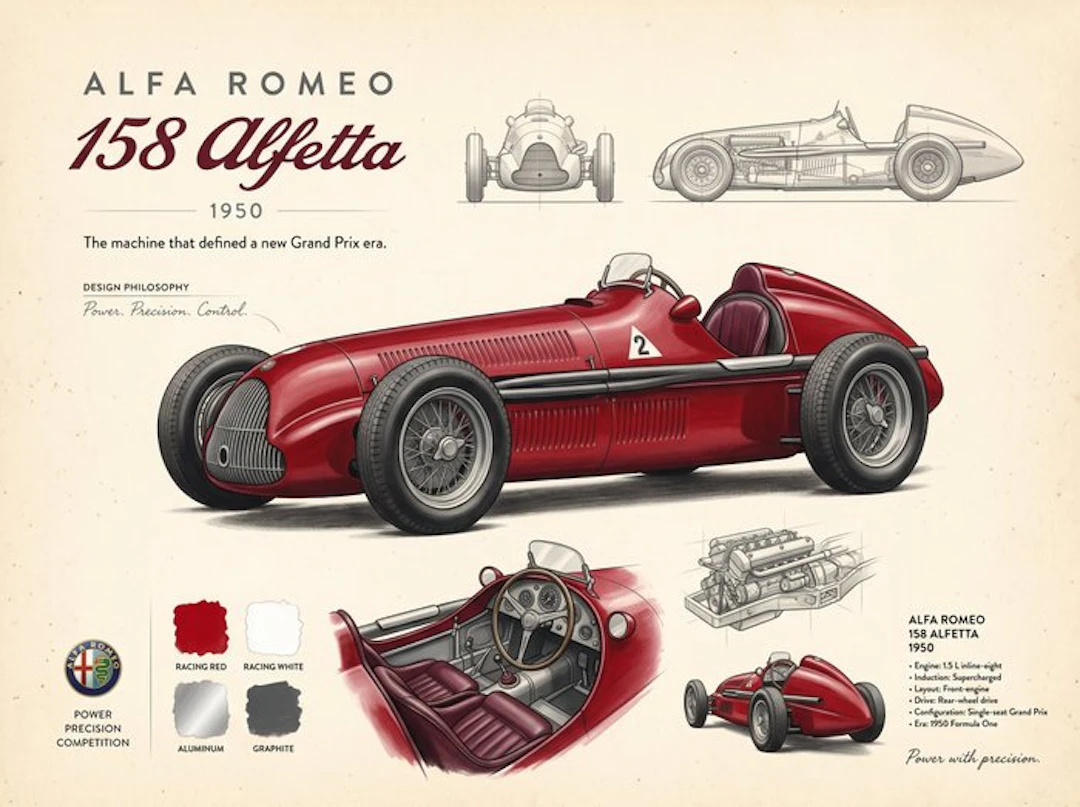 Shmidt.Art - Alfa Romeo - Alfa Romeo 158 Alfetta - 1950s