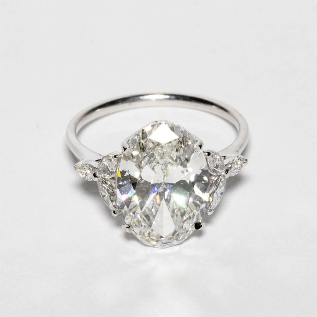 No reserve price - Engagement ring - 18 kt