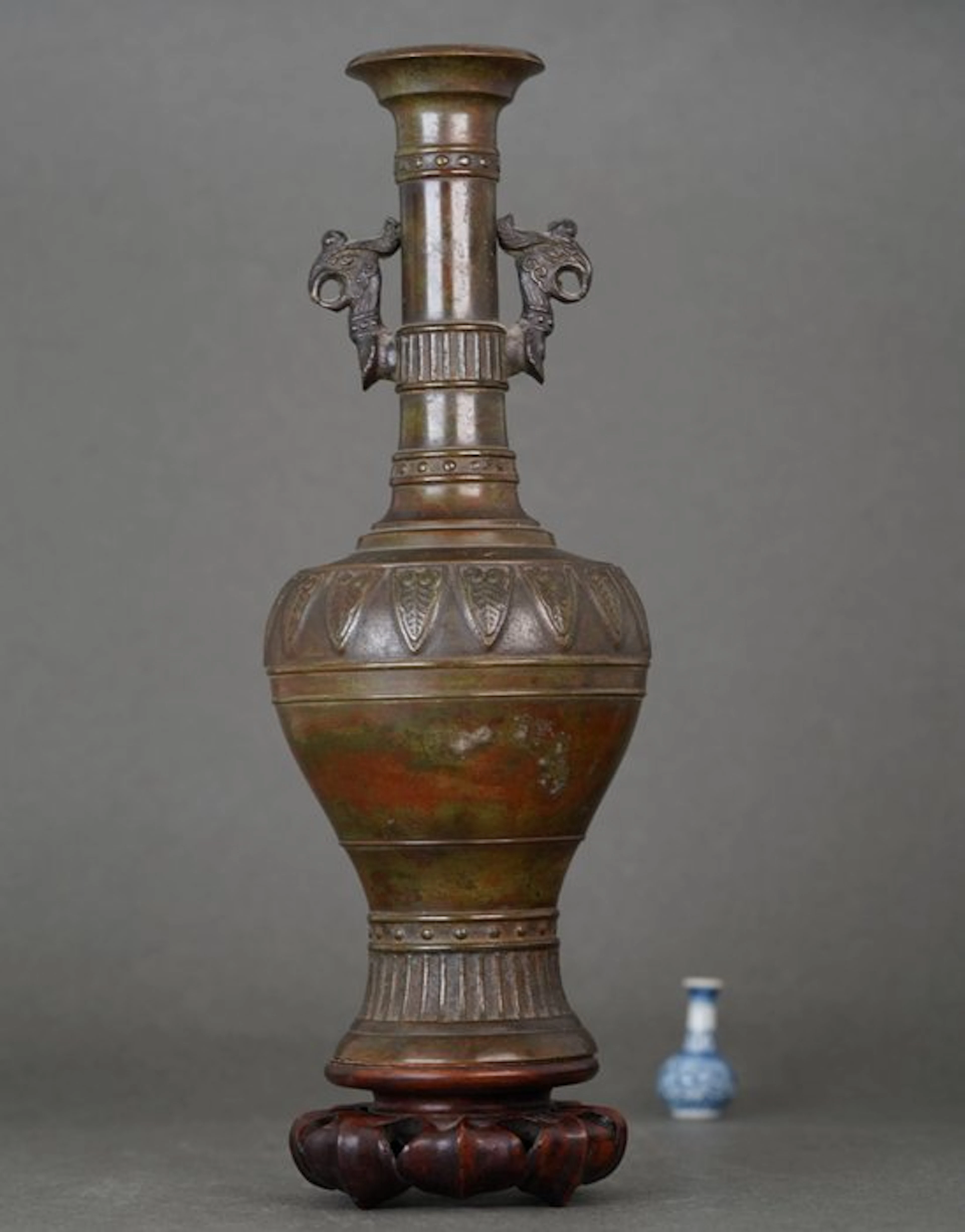 Vase - Bronze - China - Qing Dynasty (1644-1911) - Heavy Vase (No