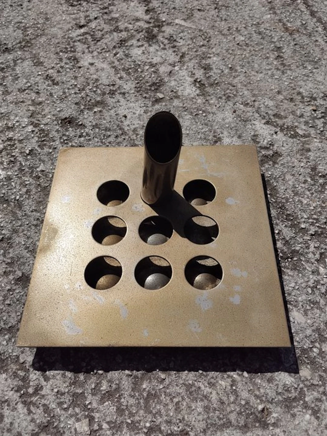 MAM - Mario Faggian - Sculpture, Scultura porta fiori - 13 cm - Steel - 1970