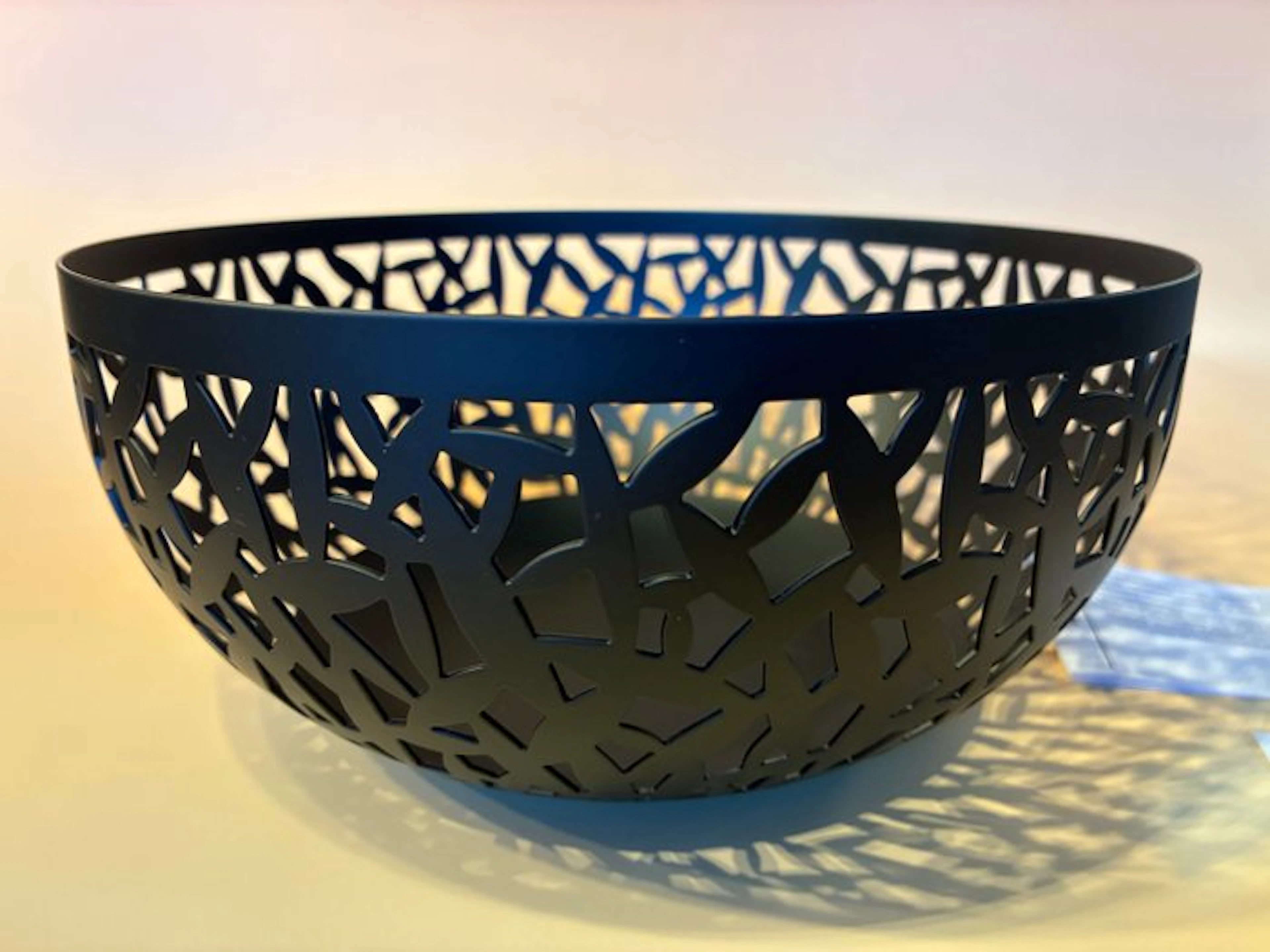 Alessi - Marta Sansoni - Fruit bowl - Cactus! - Epoxy (Black) / Stainless Steel