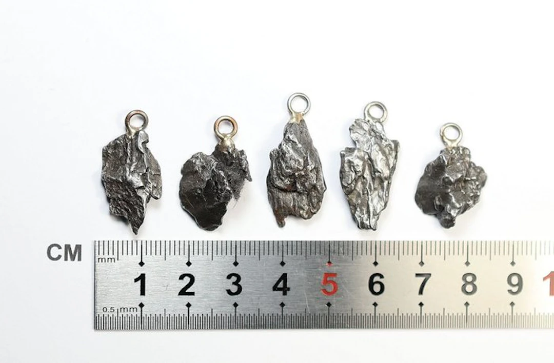5 x Campo del Cielo meteorite pendants / new Pendant - 18.82 g - (5)