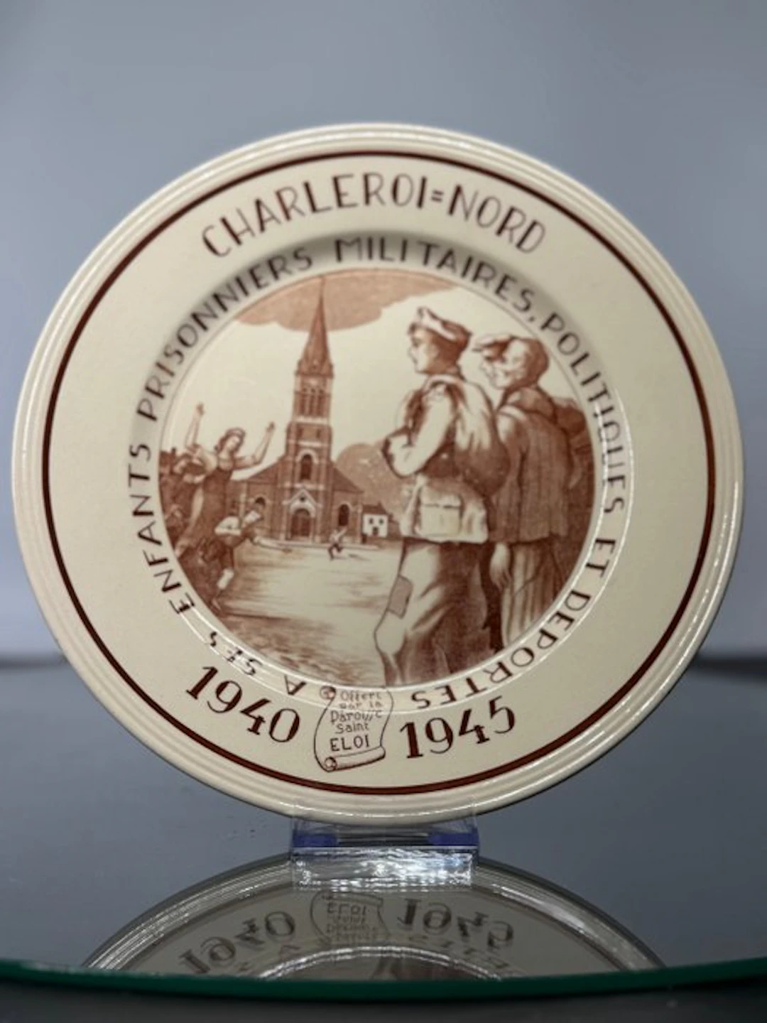 Keramis Boch - Wall plate - Earthenware - Commemorative plate