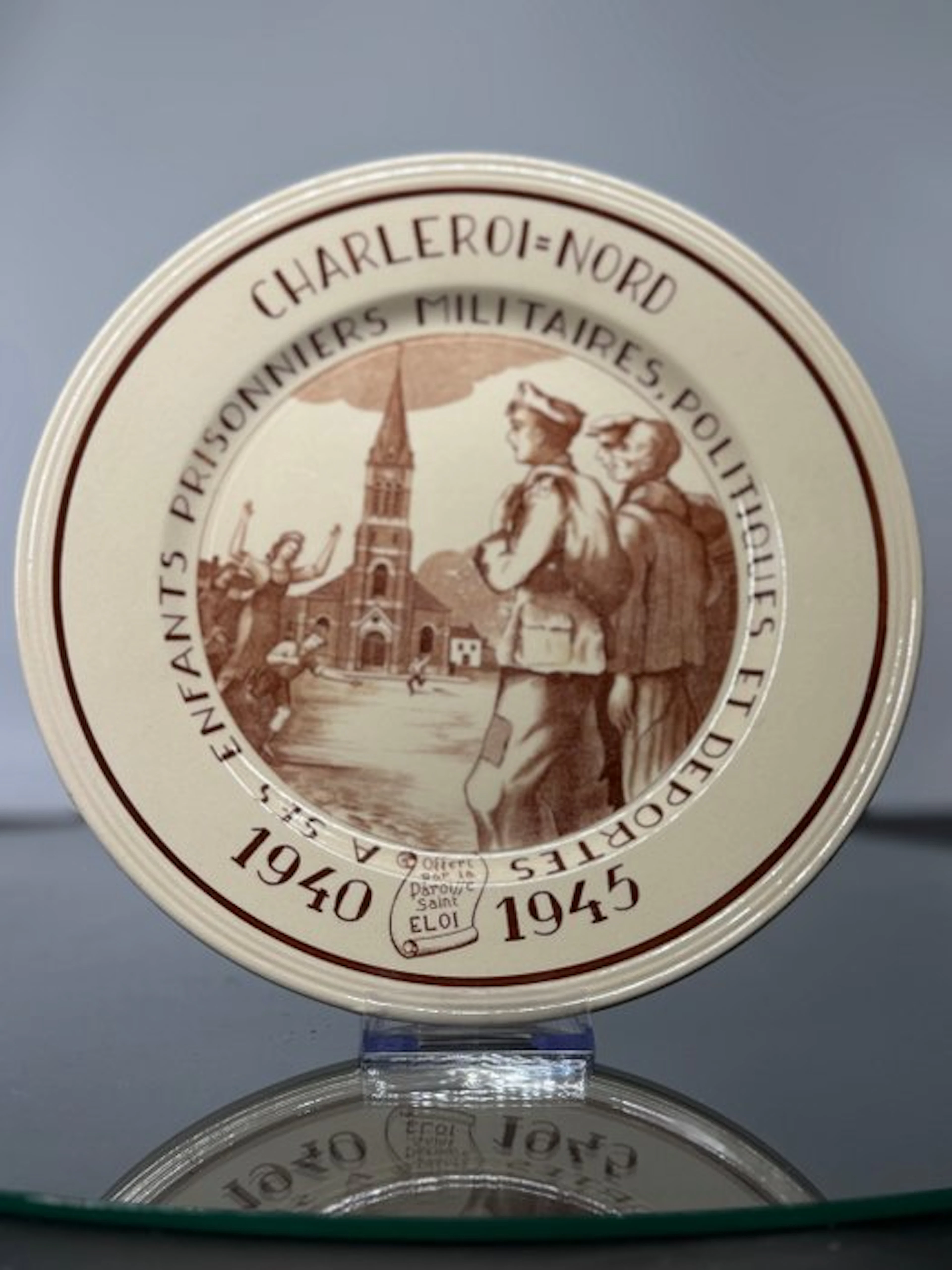Keramis Boch - Wall plate - Earthenware - Commemorative plate
