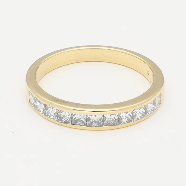 Ring - 18 kt. Yellow gold Diamond (Natural)