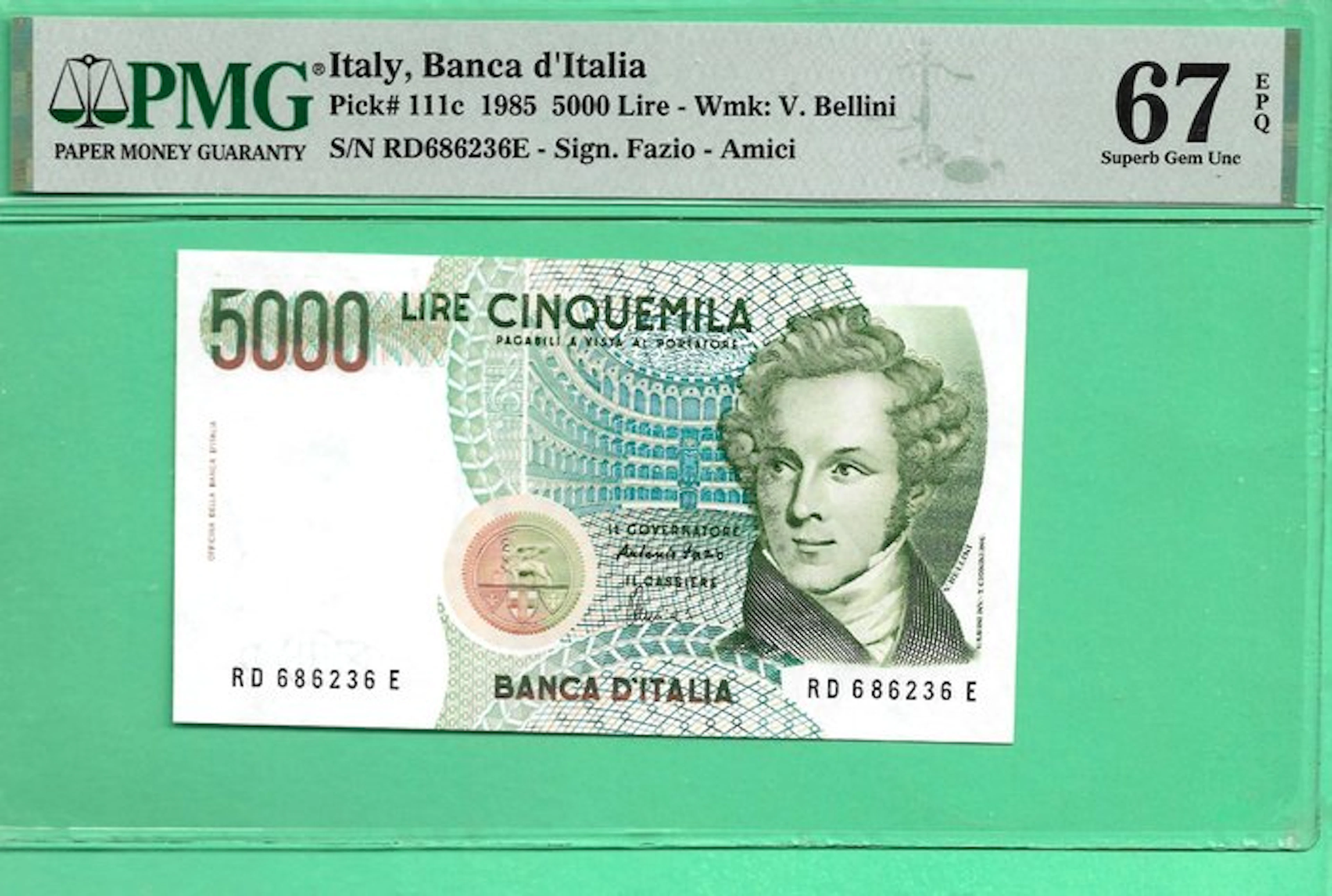Italy. - 5000 Lire - 1985 - Pick 111c (No reserve price)