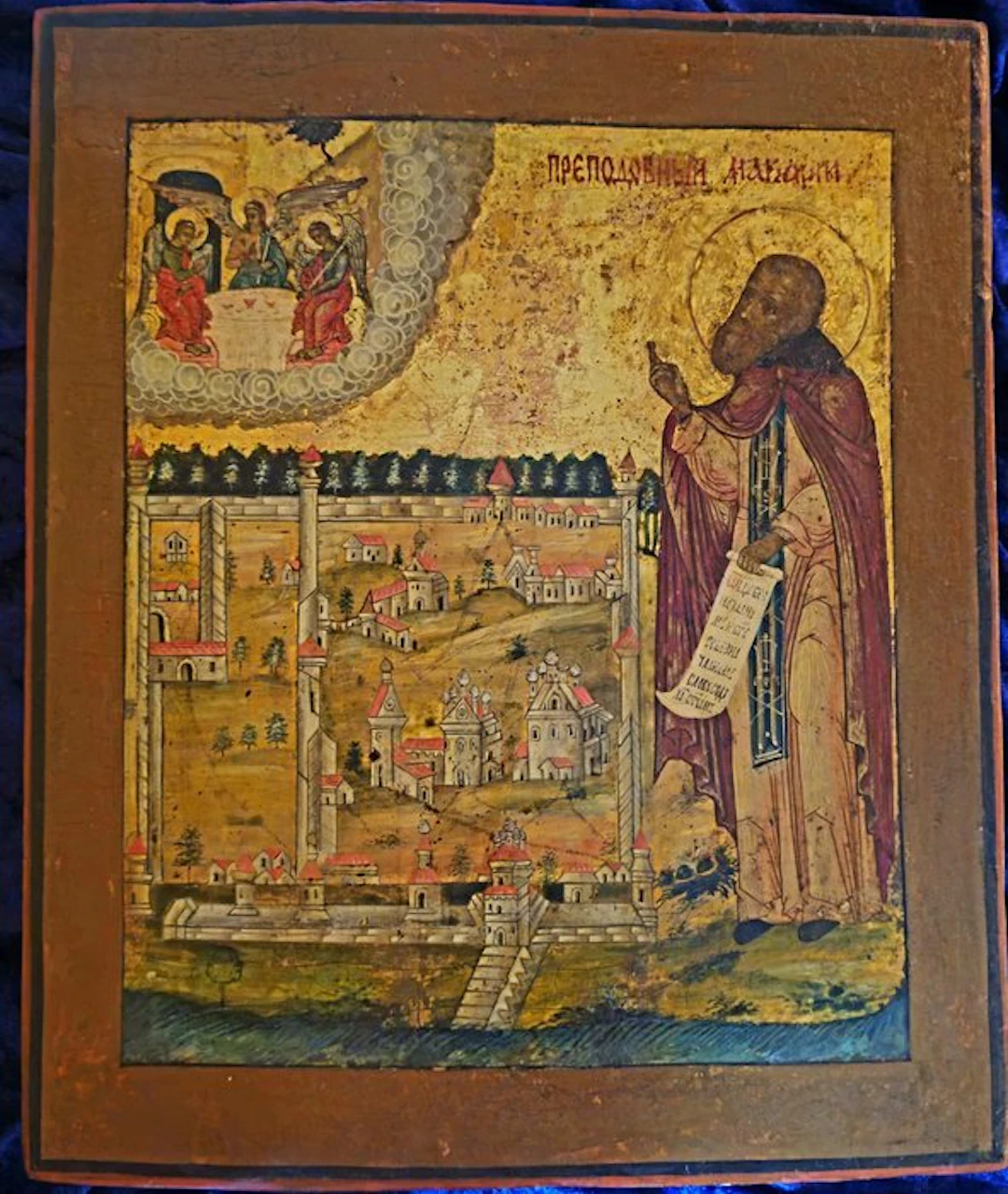 Icon - St Makarij founder of the Holy Trinity Monastry...