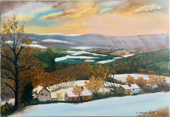 G.Perez - Vallée enneigée