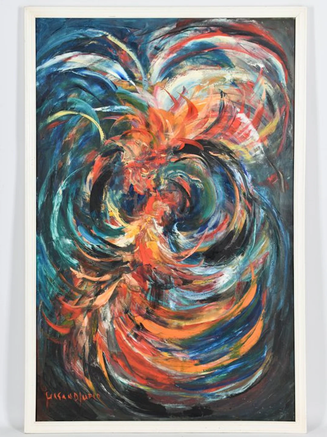 Hasan Djaafar (1919-1995) - Sabung Ayam (Cockfighting)