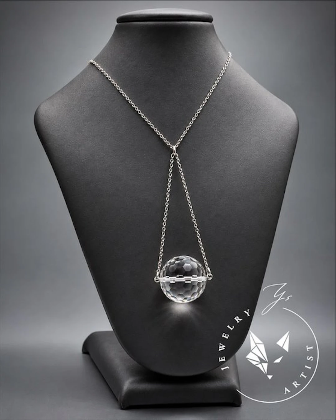 Designer Jewelry - Exceptional Rock Crystal - 925 Silver...