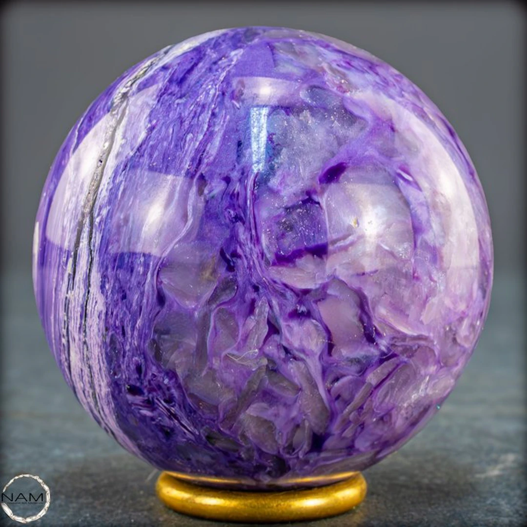 Natural Very Rare Charoite Ball from Russia- 269.15 g