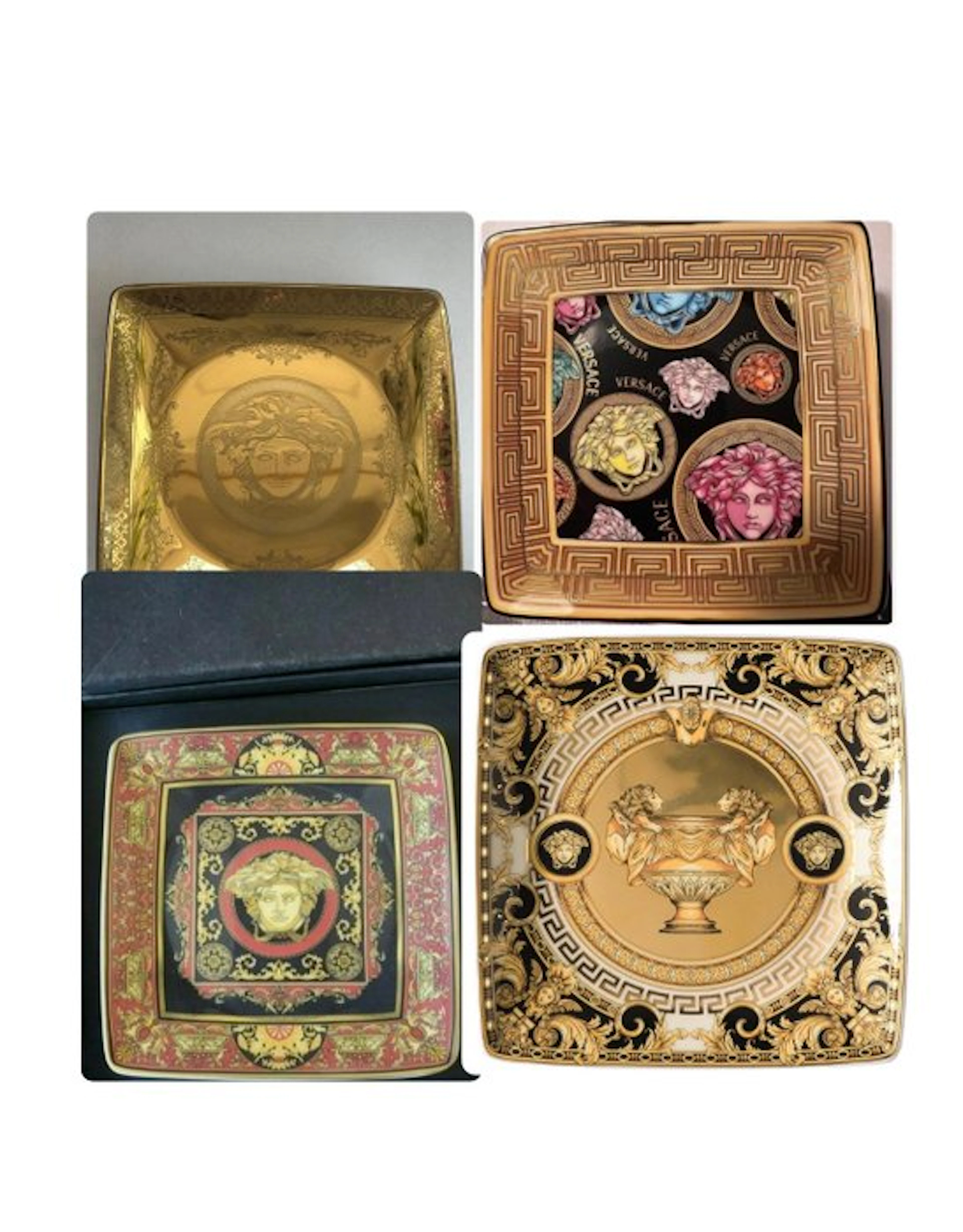 Rosenthal - Versace - Dish (4) - Porcelain - 4-piece plate collection