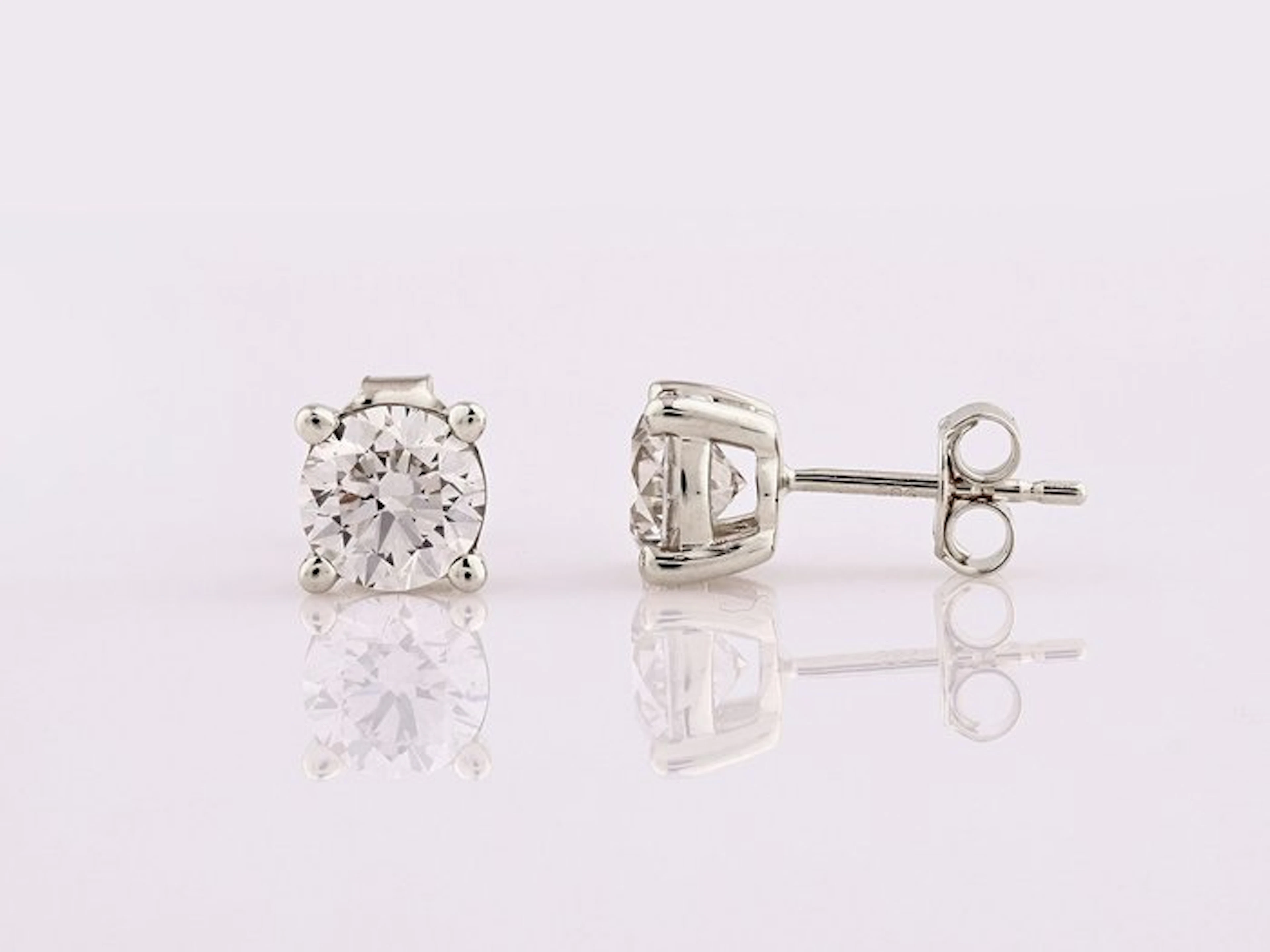 Earrings - 14 kt. White gold - 3.07ct. tw. Diamond (Lab-grown)
