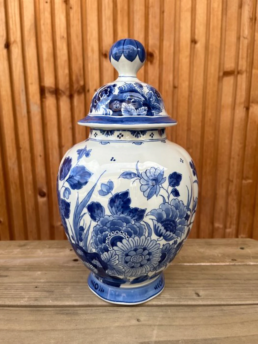 De Porceleyne Fles, Delft - Lidded vase - Ceramic - Delft blue-lidded pot