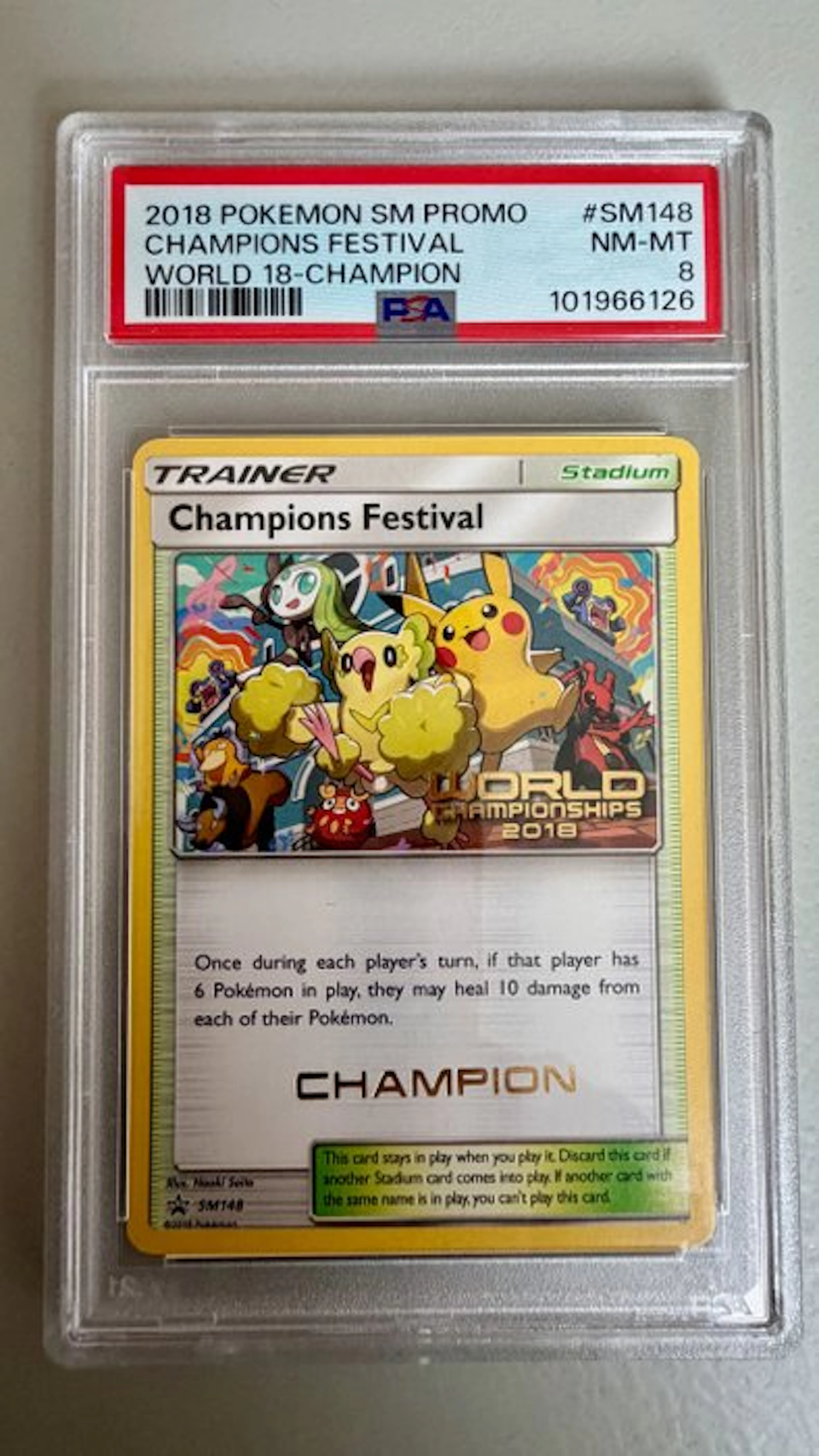 Pokémon - 1 Graded card - Pikachu 101966126 Limited edition - PSA
