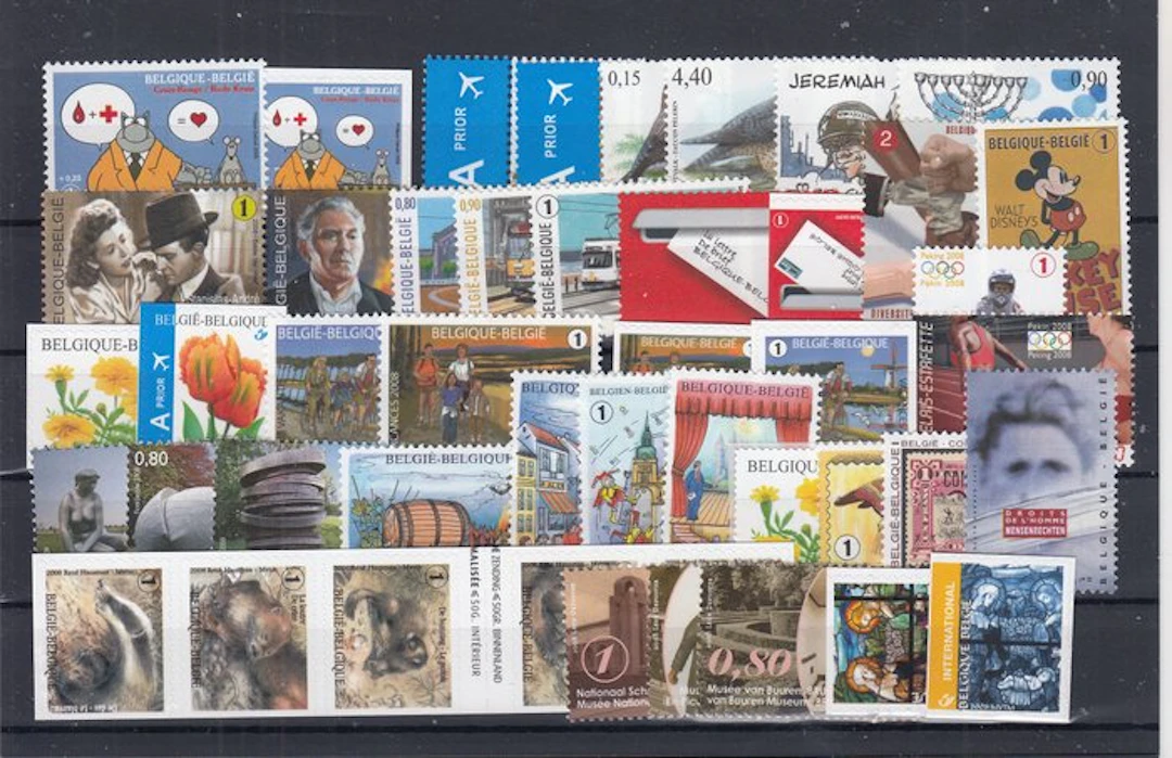 Belgium 2008 - full year 2008 with all stamps and all blocks