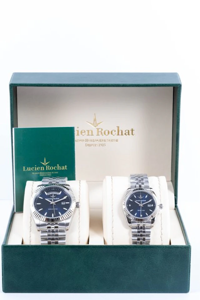 Lucien Rochat - BIENNE - LOVE set - navy blue - 39/31 MM...
