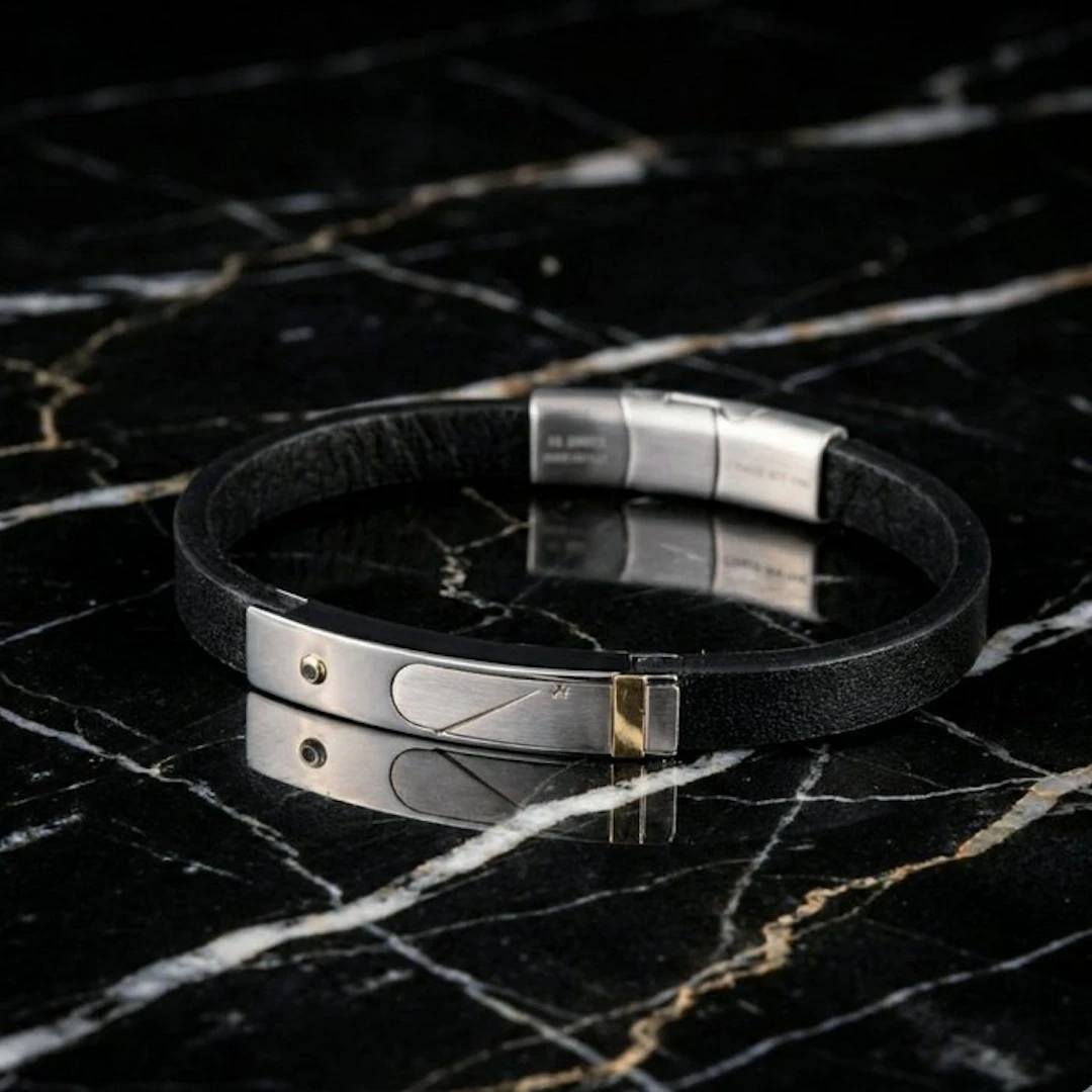 18 kt. - Base bracelet in surgical steel, Yellow gold - Bracelet -