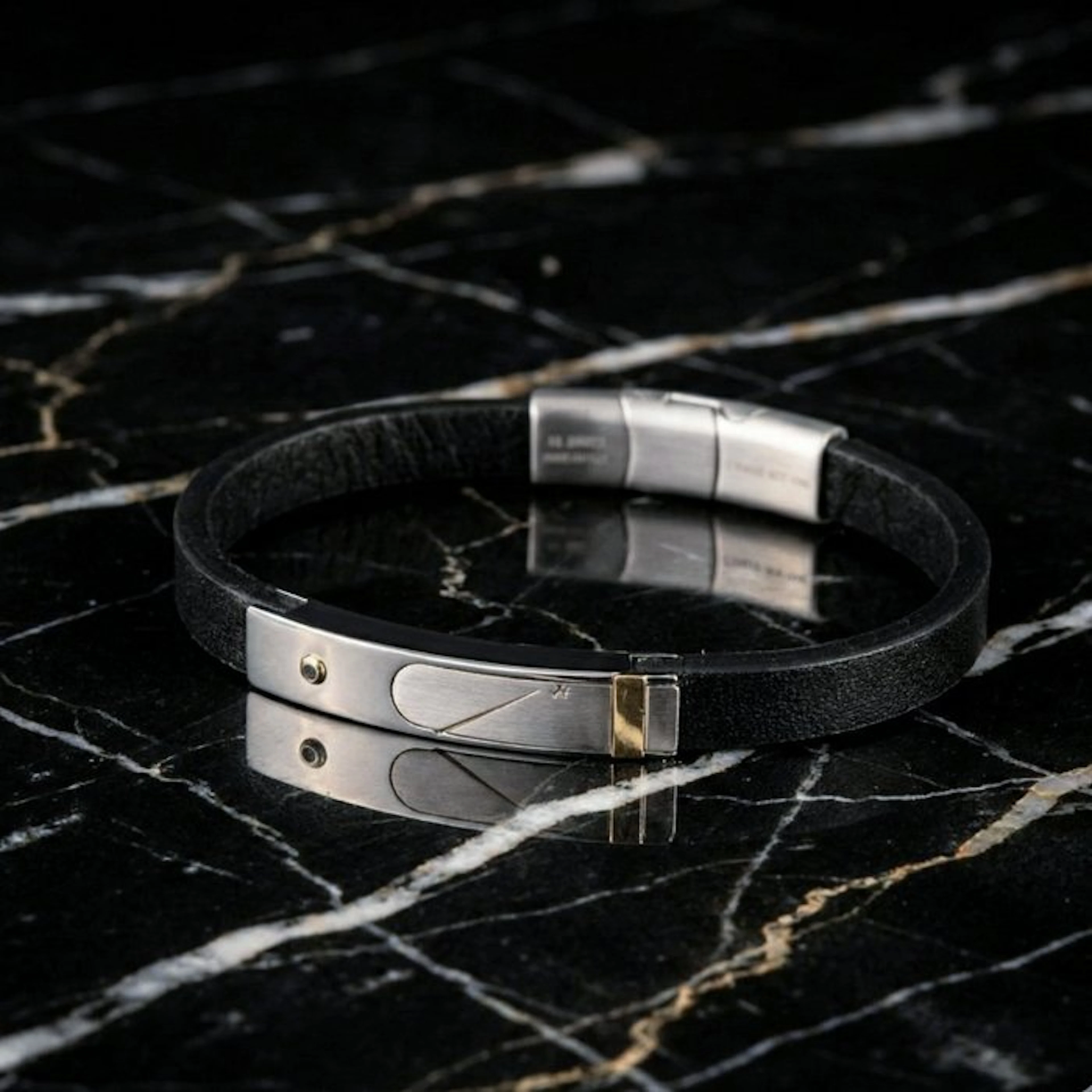 18 kt. - Base bracelet in surgical steel, Yellow gold - Bracelet -