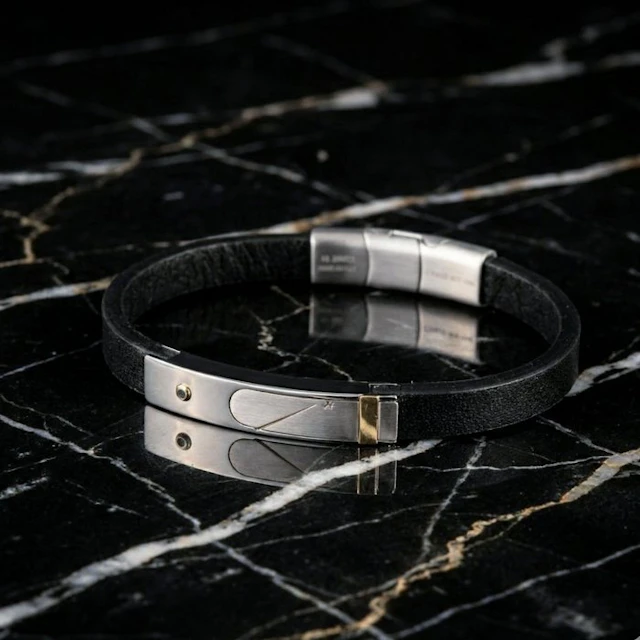 18 kt. - Base bracelet in surgical steel, Yellow gold - Bracelet -