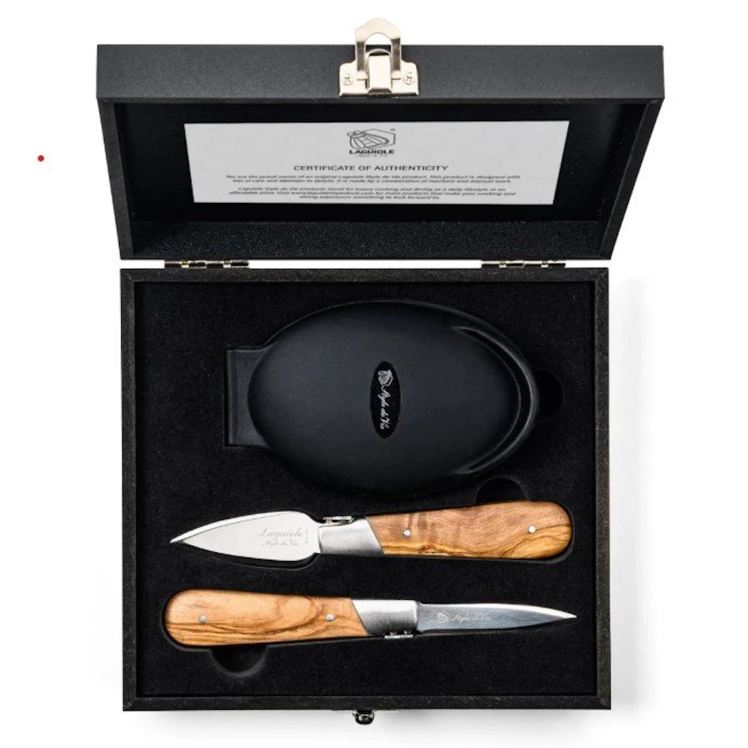 Laguiole - Oyster Gift Set - 2 Oysters knives and an...
