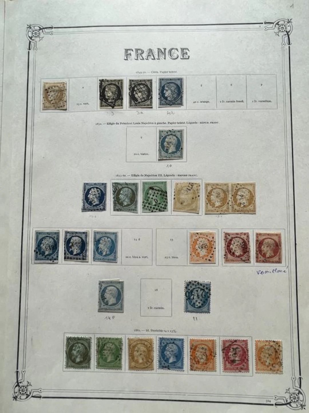 France 1849/1900 - superbe collection de timbres classiques