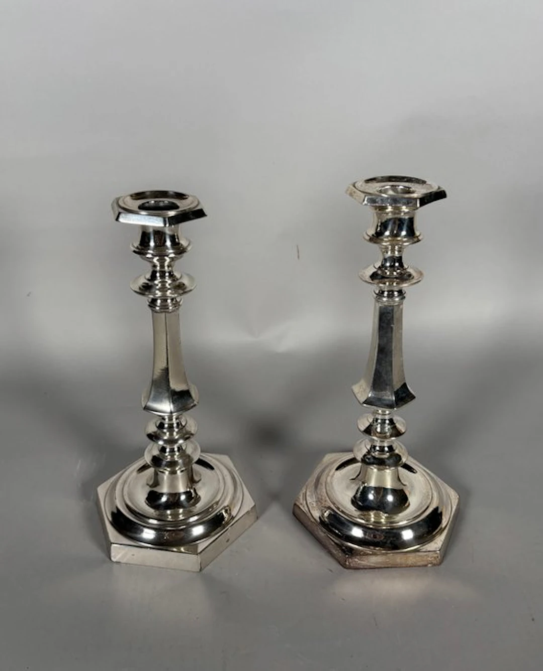 Taperstick - Bronze, Silverplated