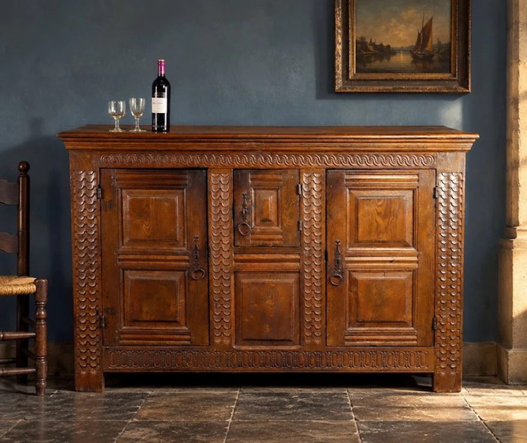Brabantse kast, soms melkkast genoemd, Zuidelijke Nederlanden - Cupboard - Oak