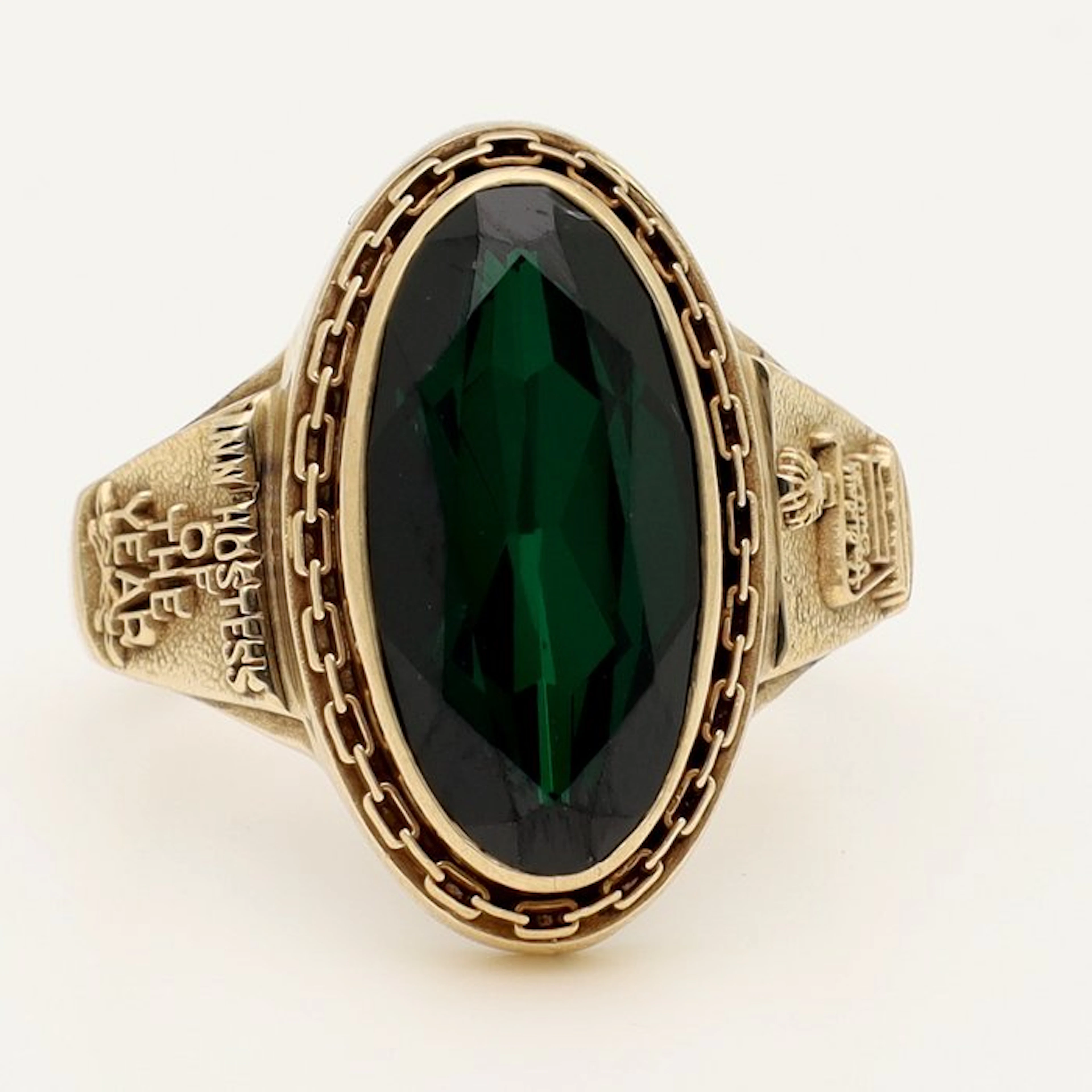 Ring - 9 kt. Yellow gold - Spinel