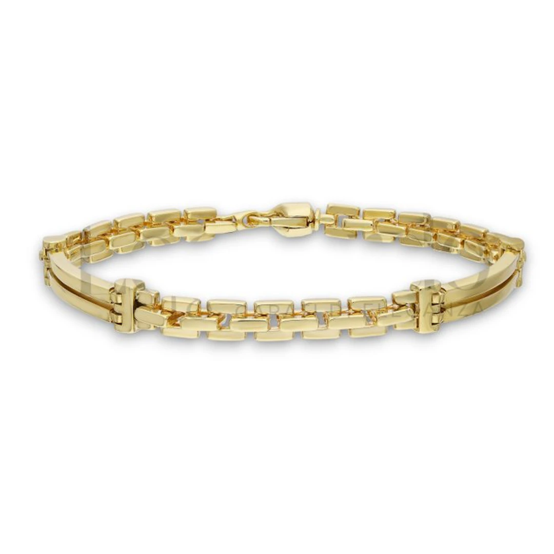 Bracelet - 18 kt. Yellow gold - Plate bracelet 23.5 g