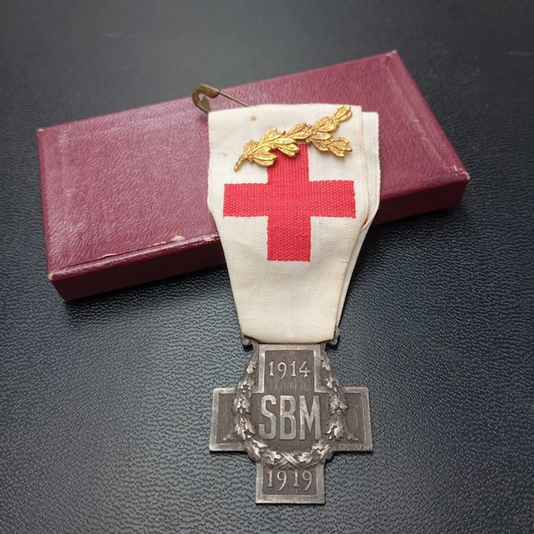France - Medal - Médaille ancienne de la croix rouge française 14/18 - 1918