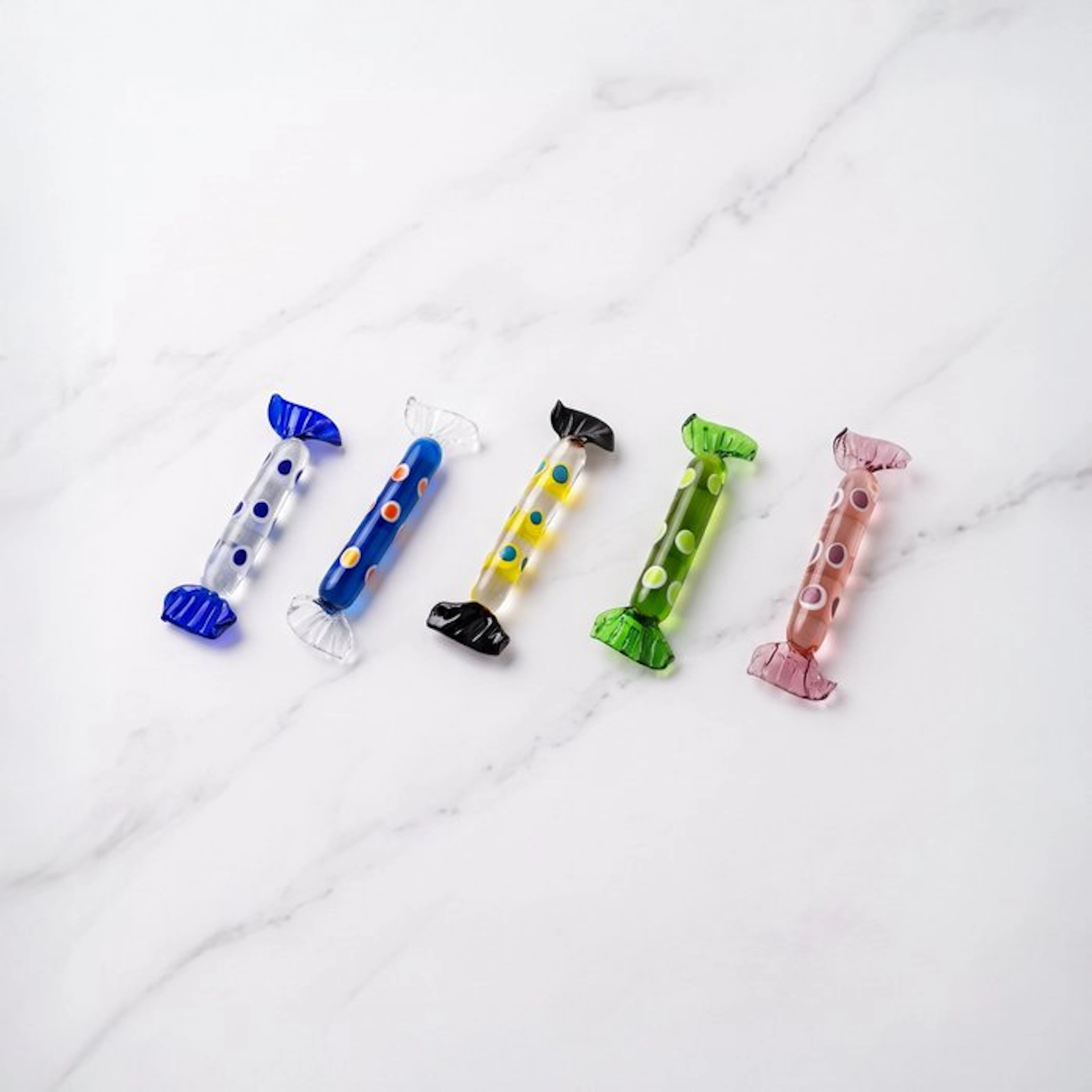 Knife rest (5) - Murano glass - Candies with murrine
