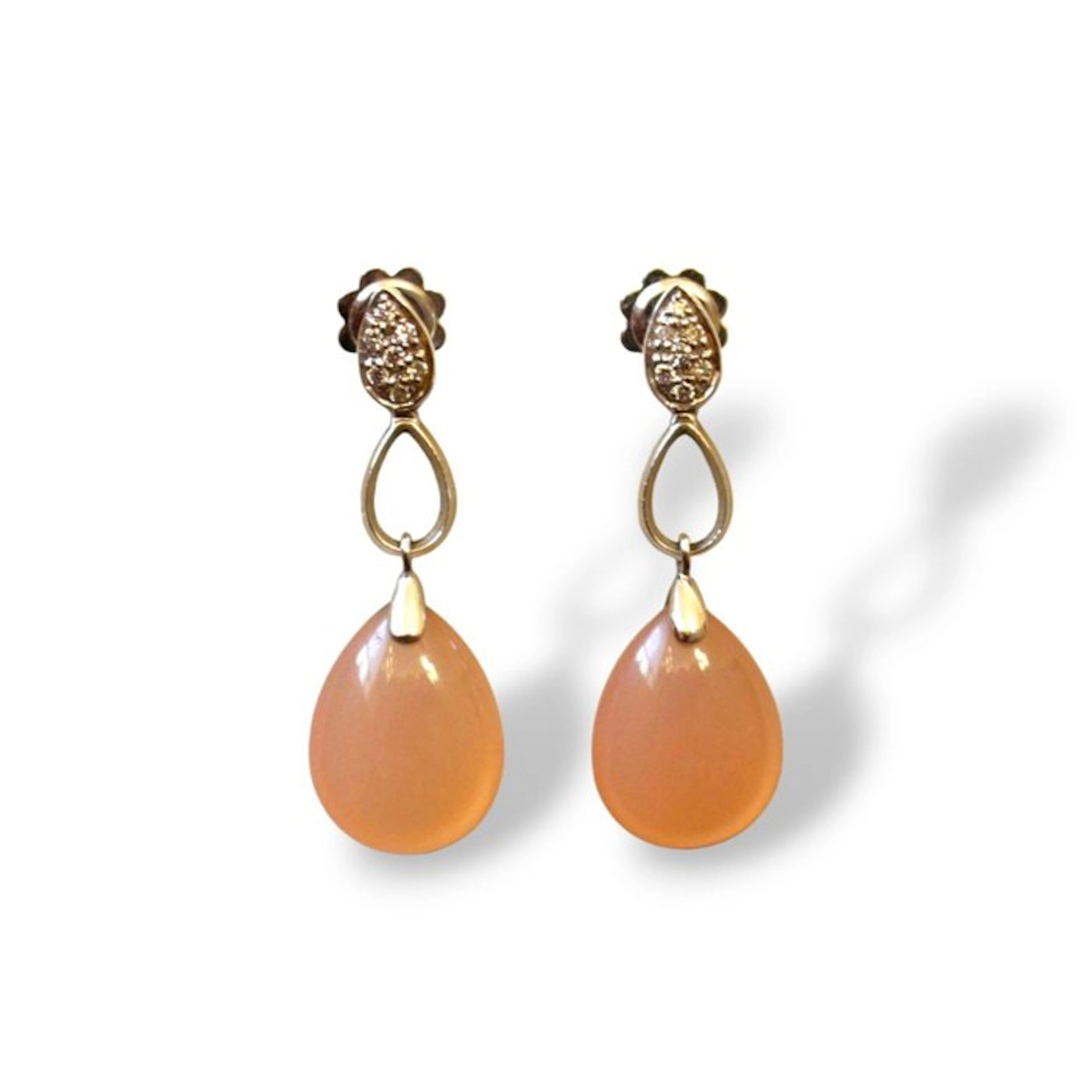 Earrings - 18 kt. White gold Diamond (Natural)