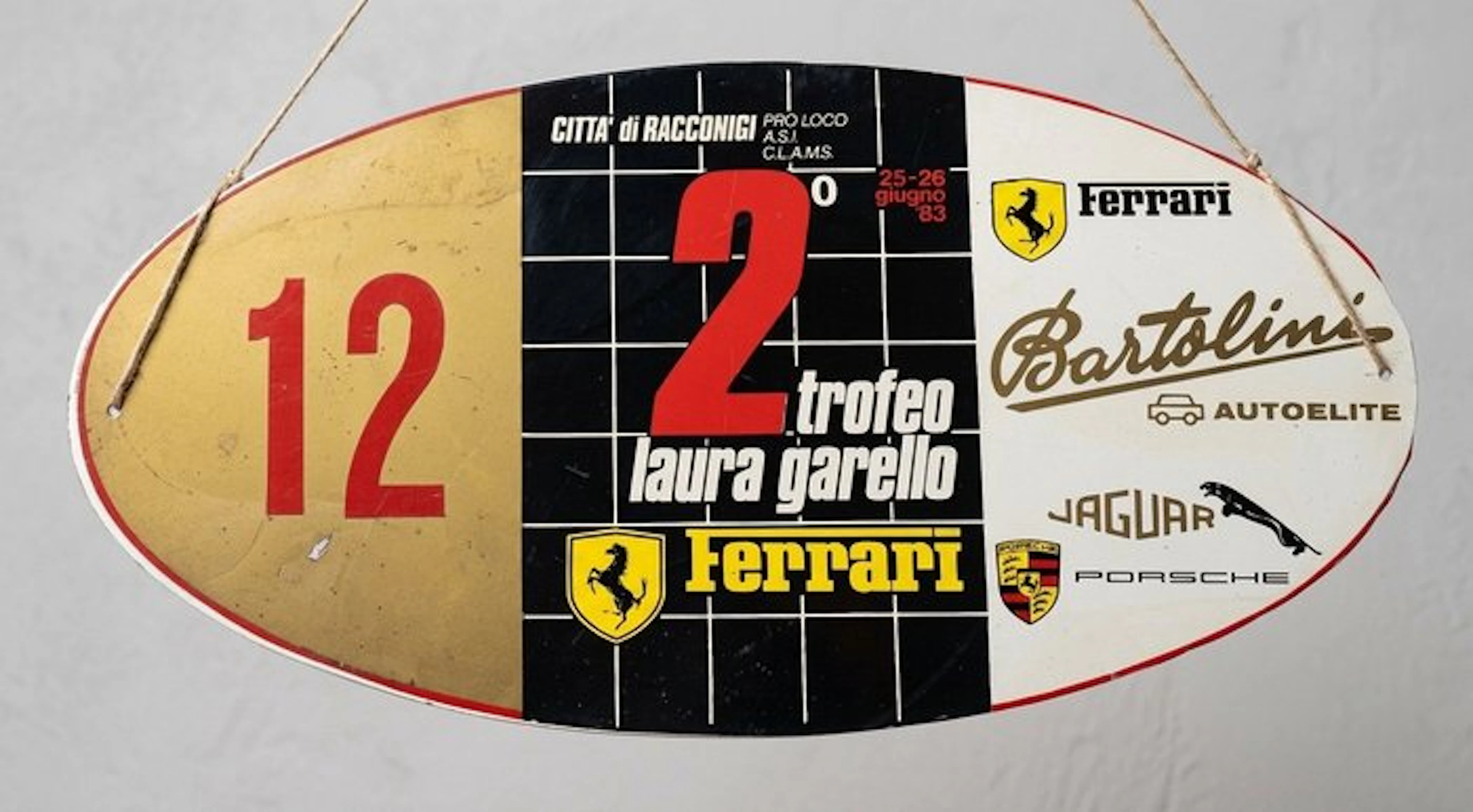 Ferrari - 2nd Laura Garello Trophy - Sign - Plastic