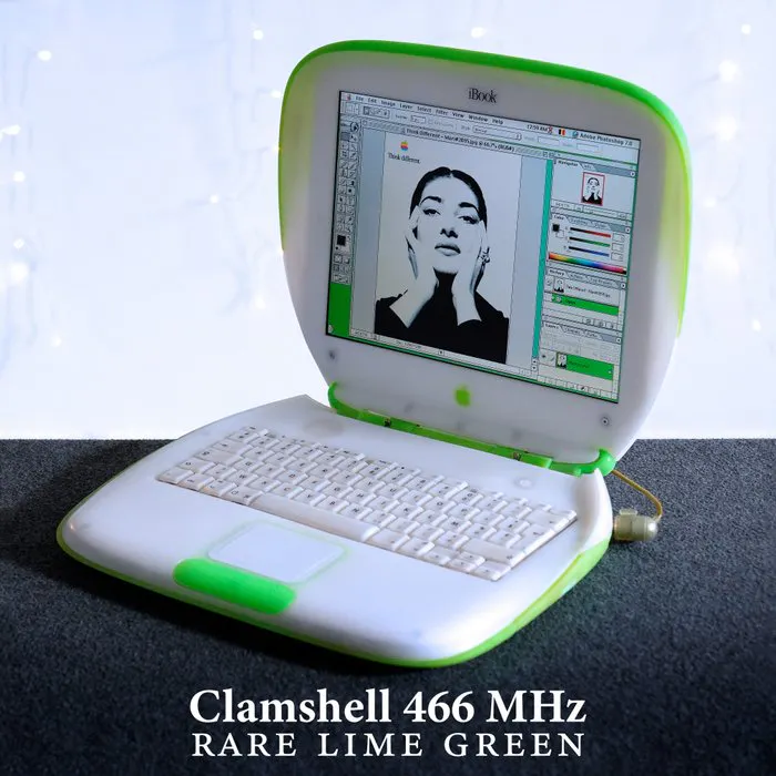Apple iBook G3 Clamshell 466 MHz [AZERTY] – Rare Lime