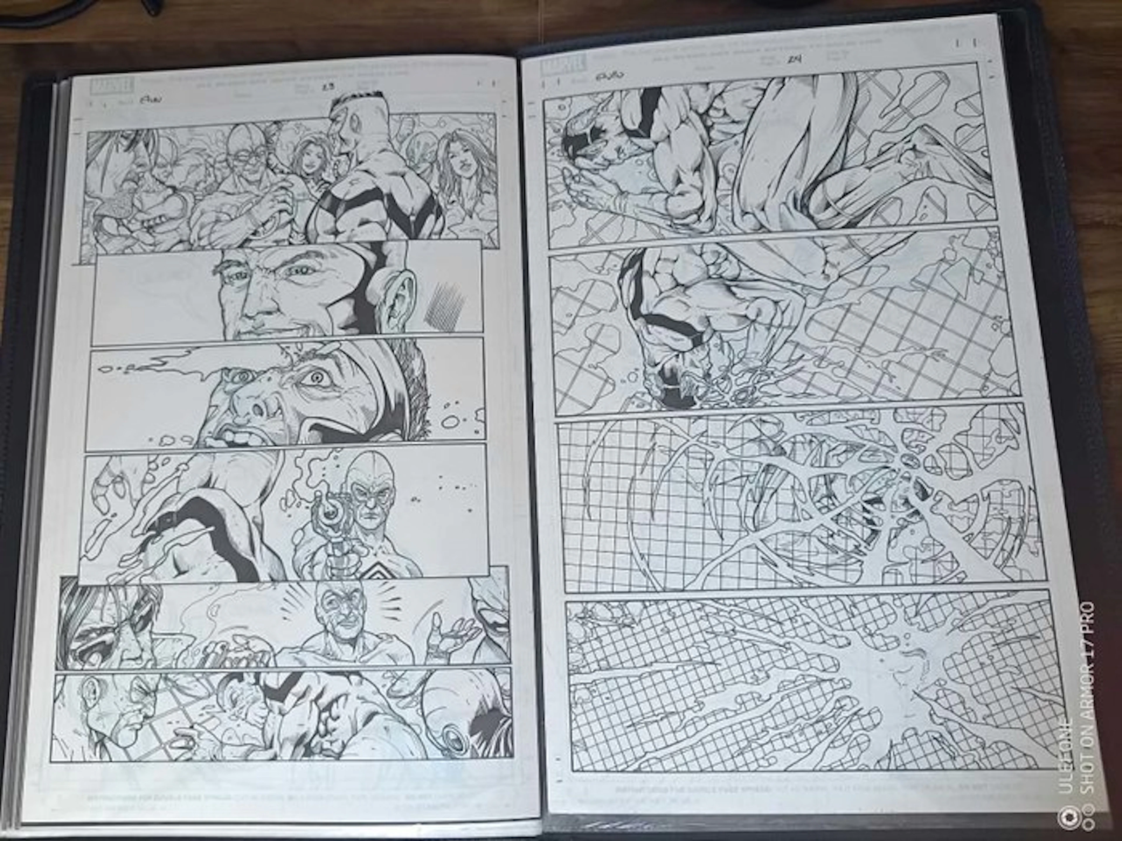 Stefano Caselli (pencil and inks) - 2 Original page - The Initiative